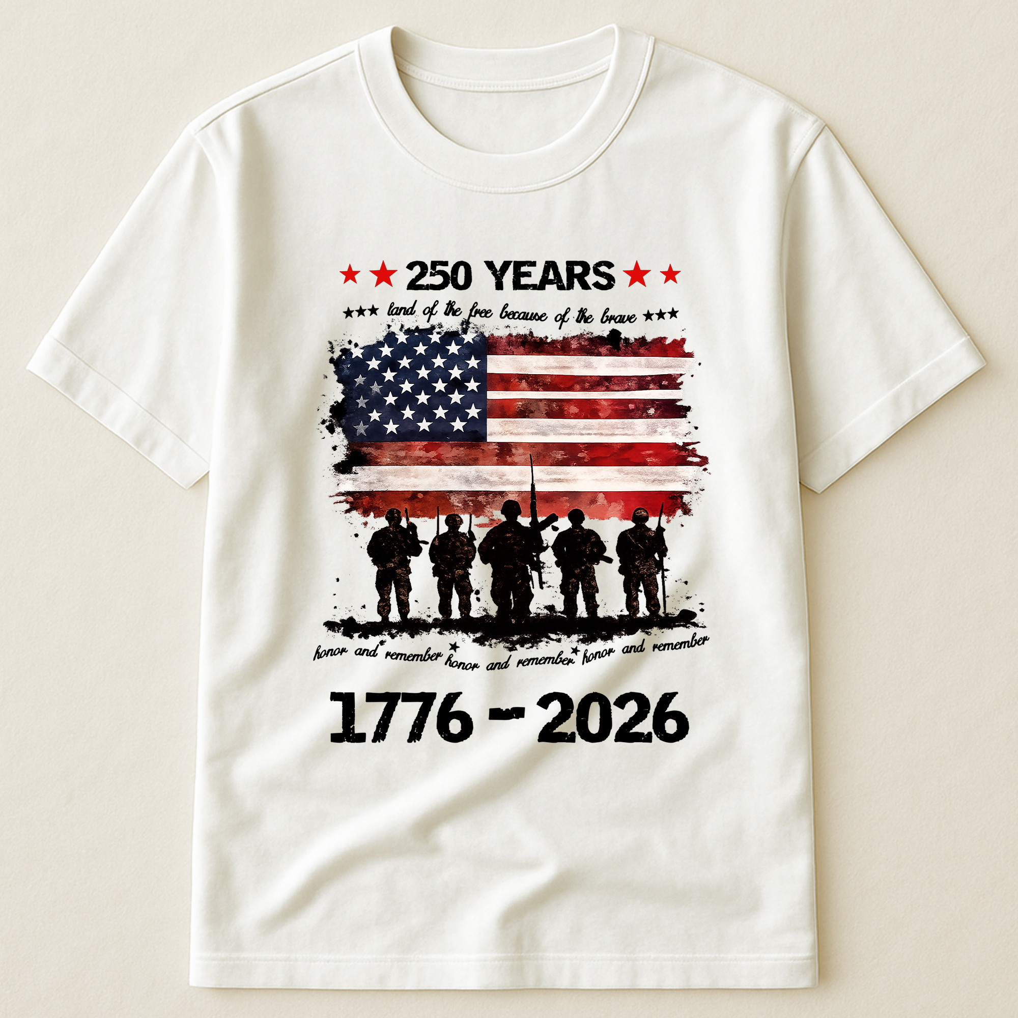 250 Years Land Of The Free - Shirt