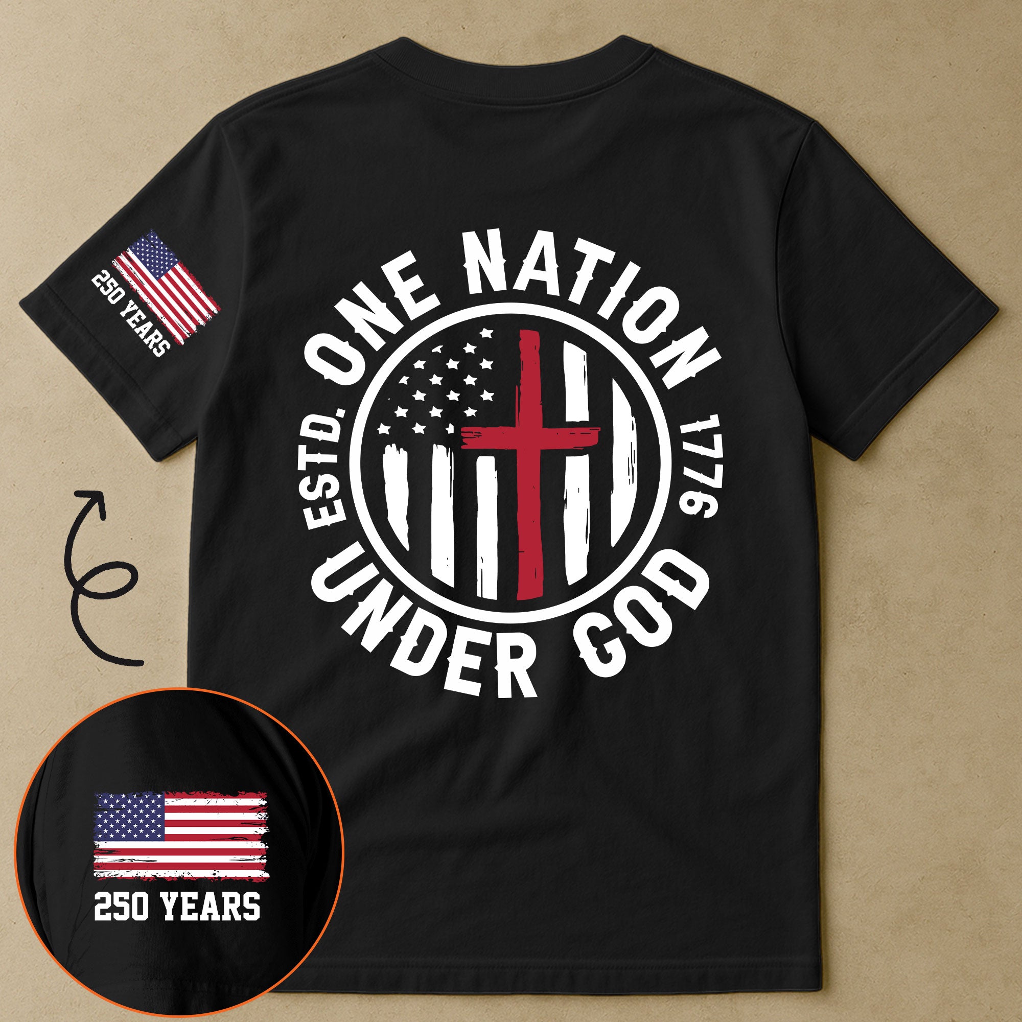 250 Years One Nation Under God - Personalized Shirt