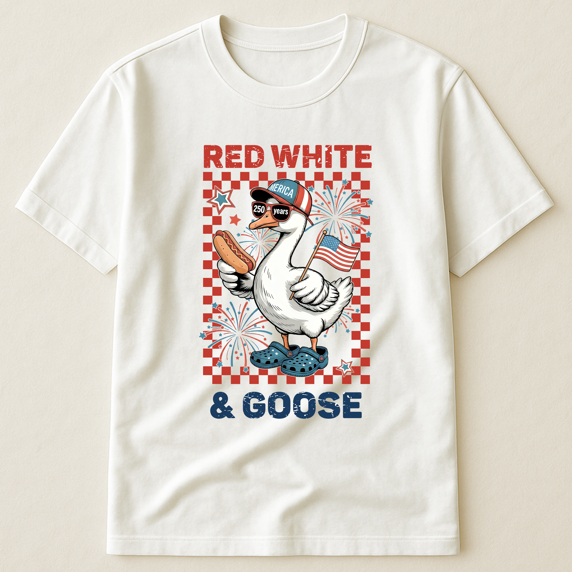 250 Years Red White And Goose - Shirt