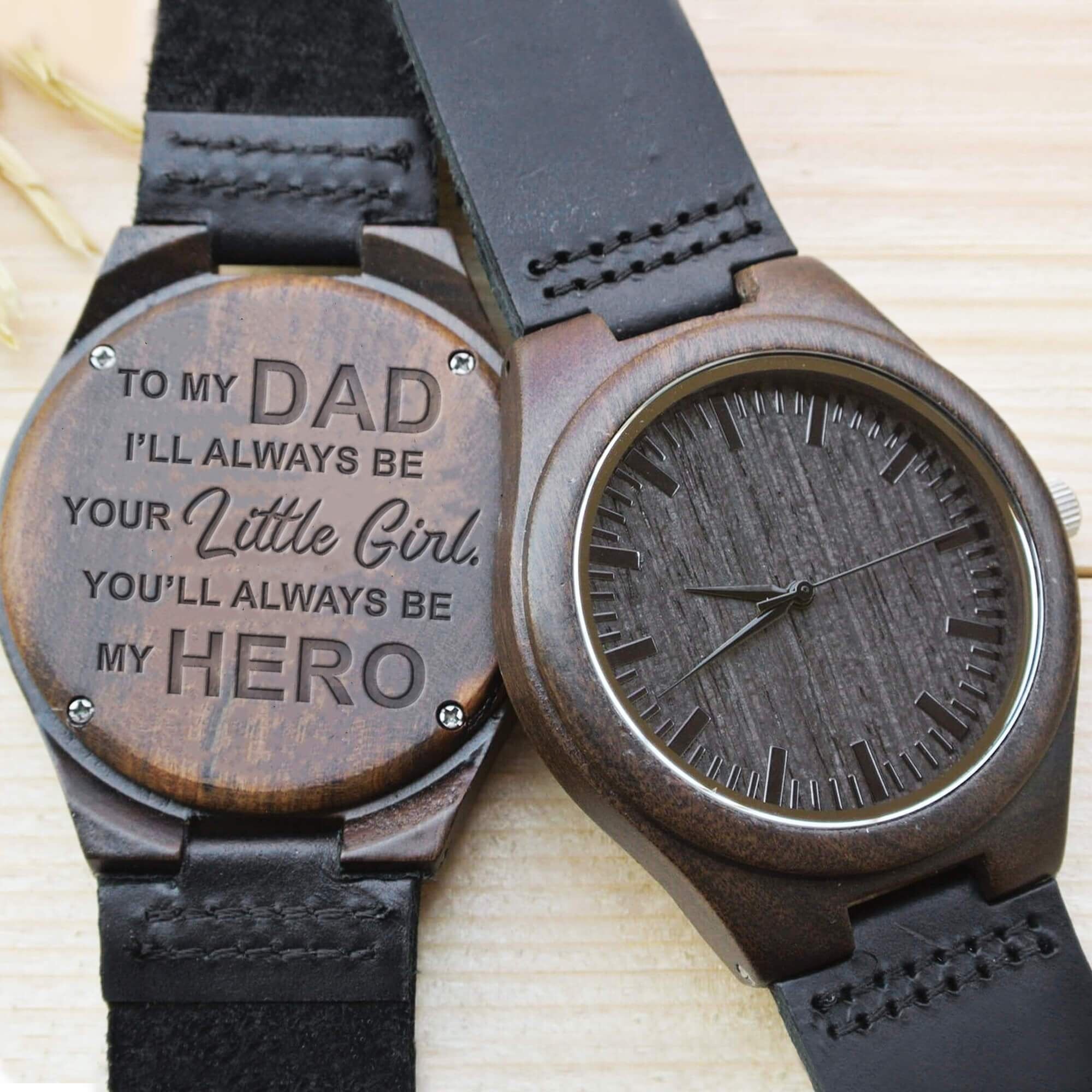 Engraved Wooden Watch For Dad - Great Gifts For Father-A Loves Gift