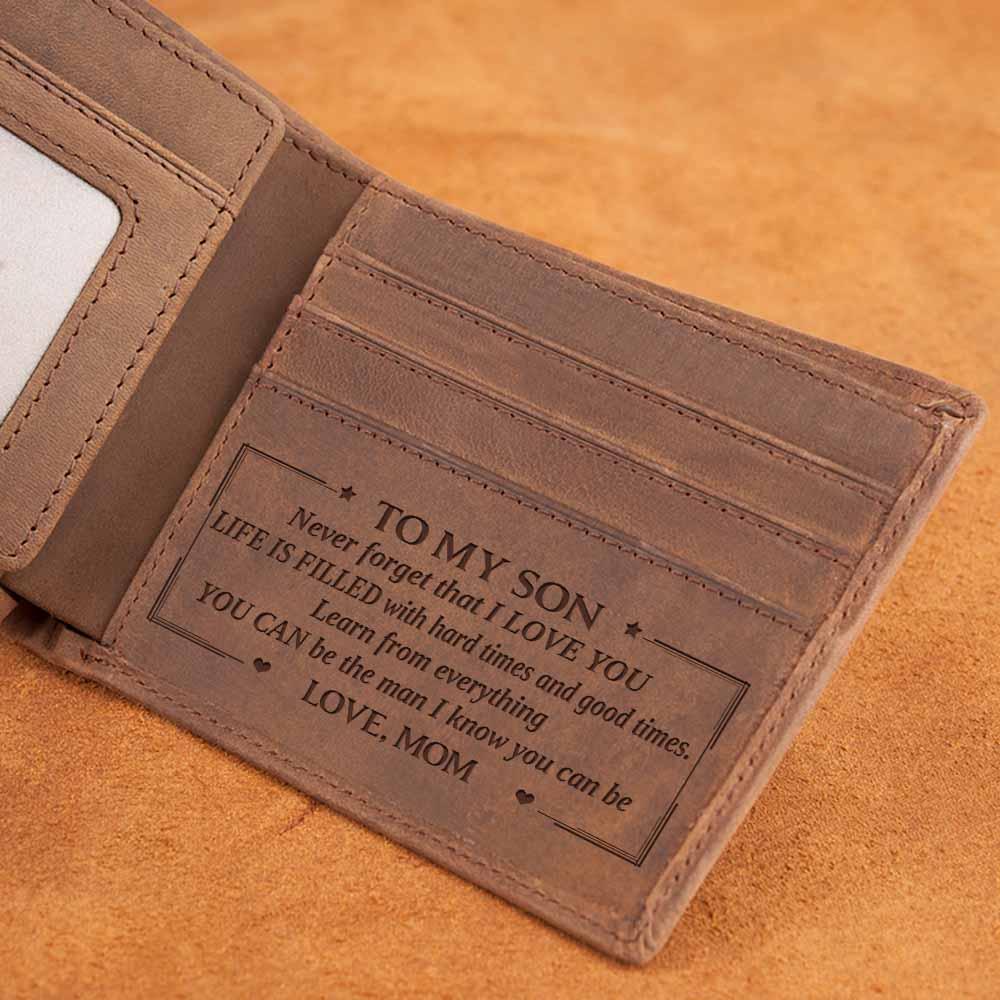 LEATHER WALLET TO MY SON-A Loves Gift