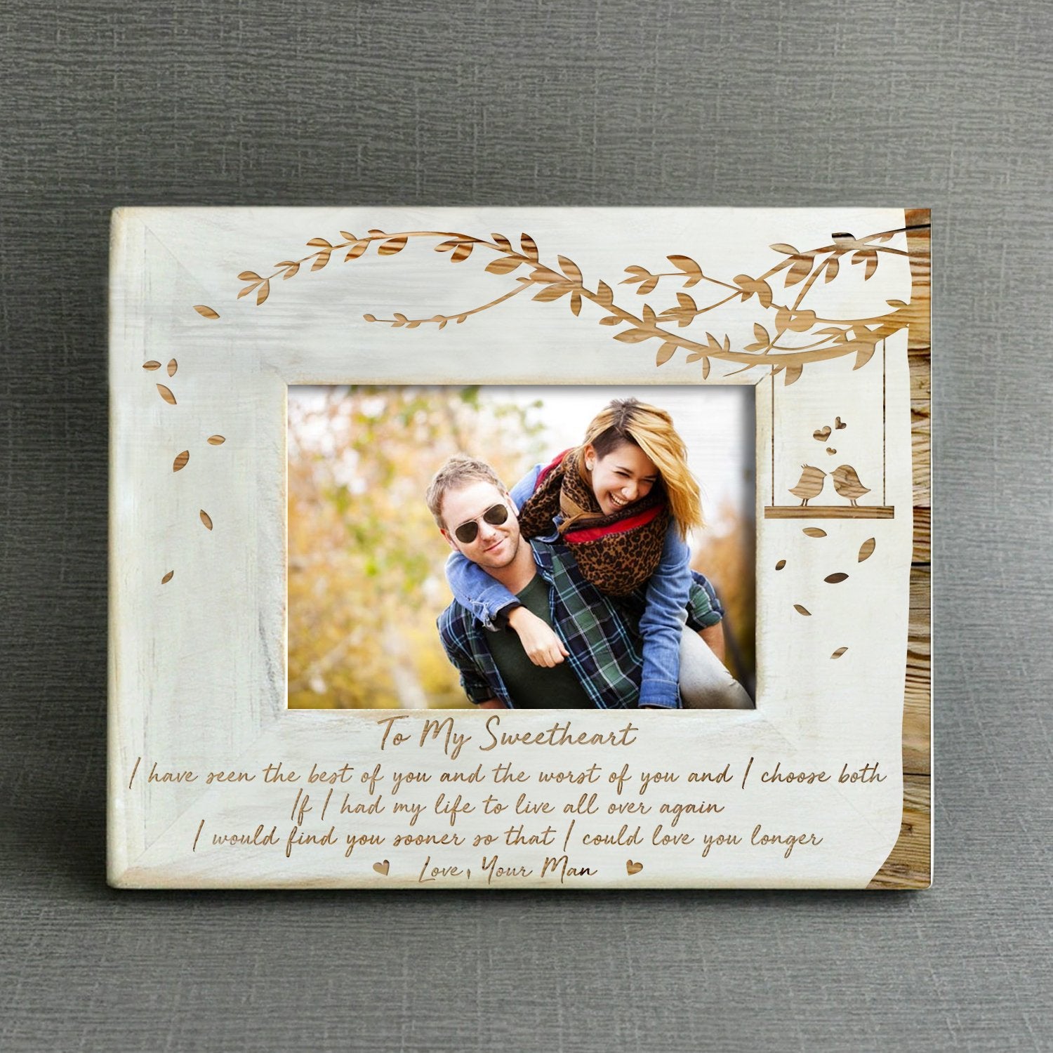 SWEETHEART - CHOOSE BOTH - WOOD FRAME 