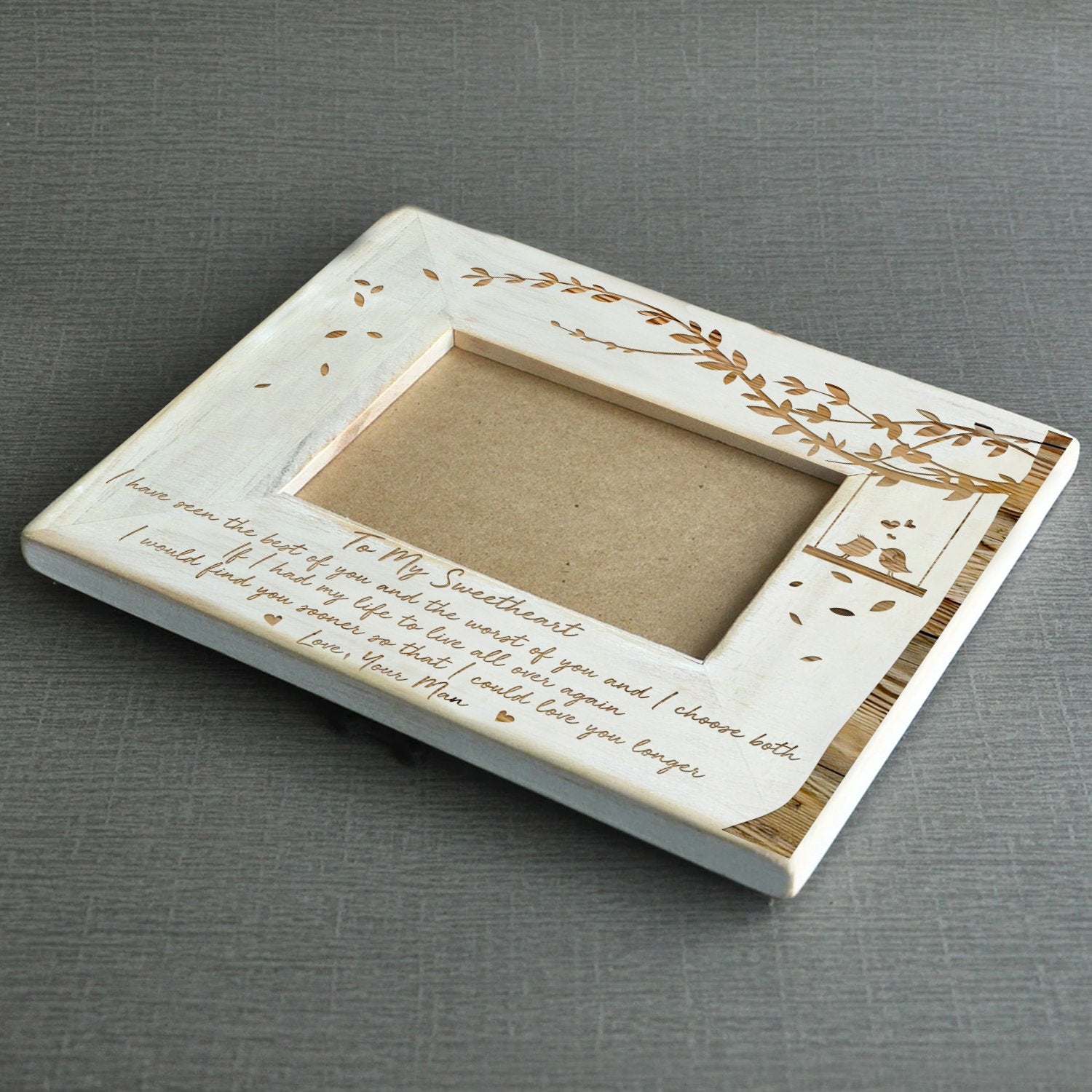 SWEETHEART - CHOOSE BOTH - WOOD FRAME