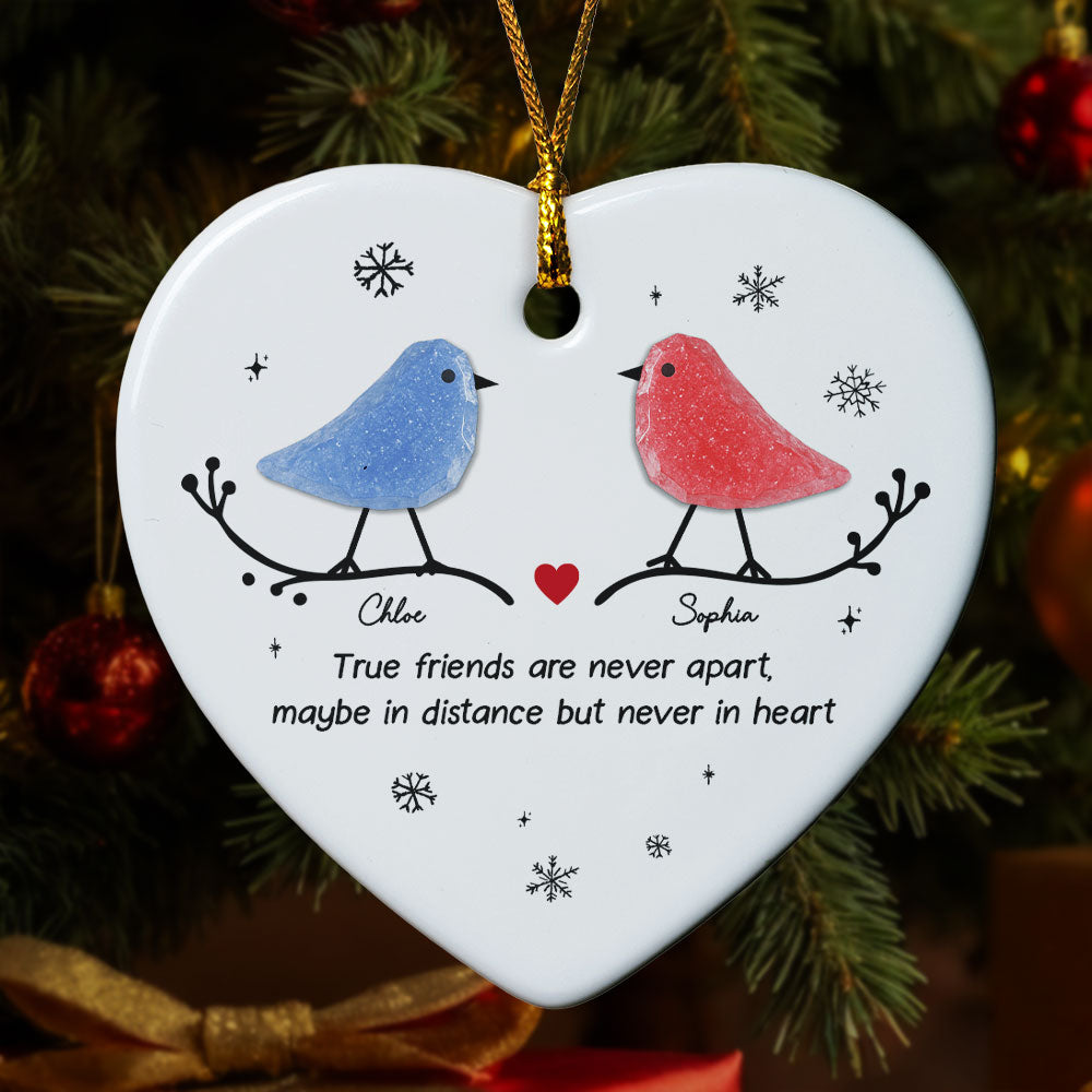 2D Friendship Sea Glass - Personalized Ceramic Ornament