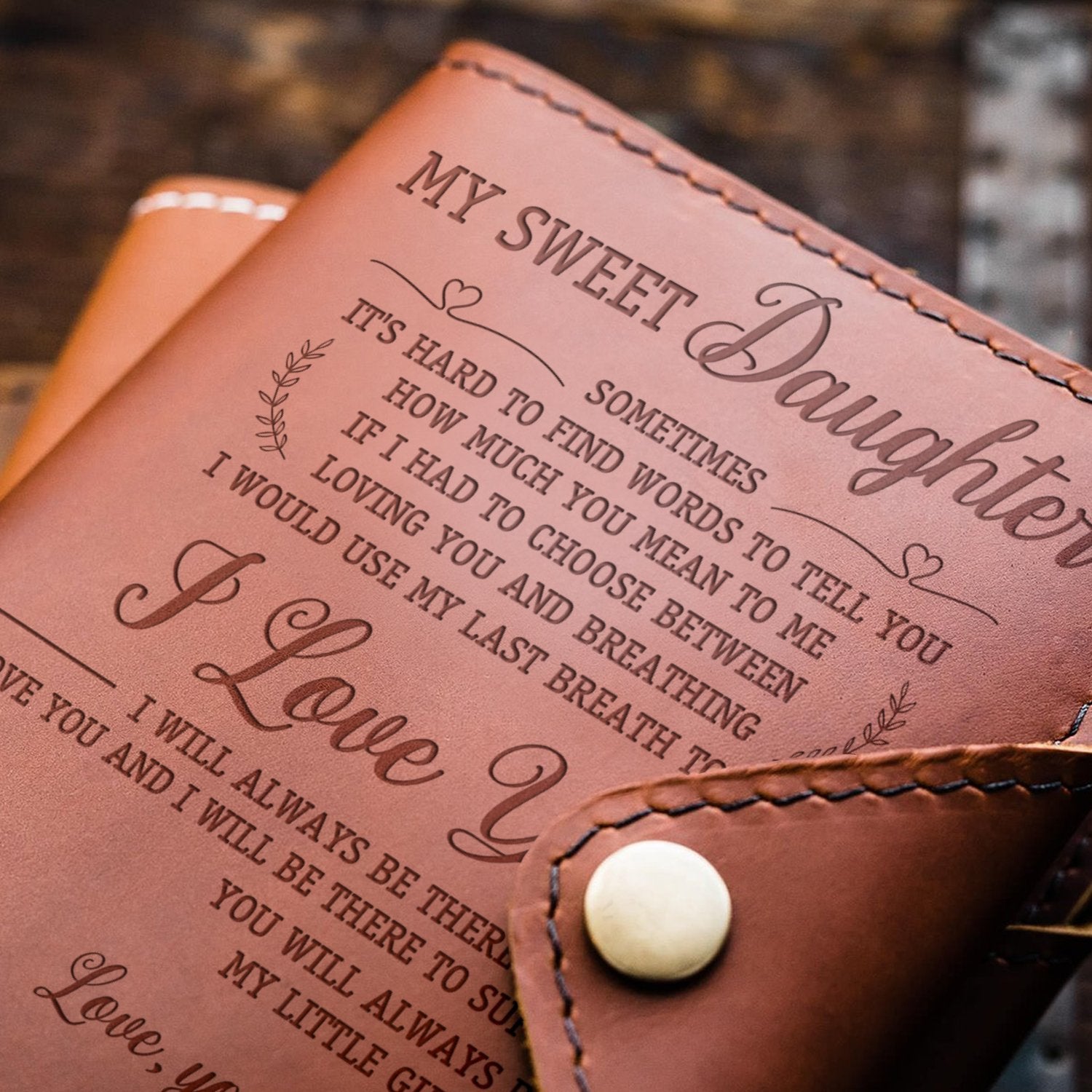 DAUGHTER DADDY - MY LITTLE GIRL - JOURNAL COVER-A Loves Gift