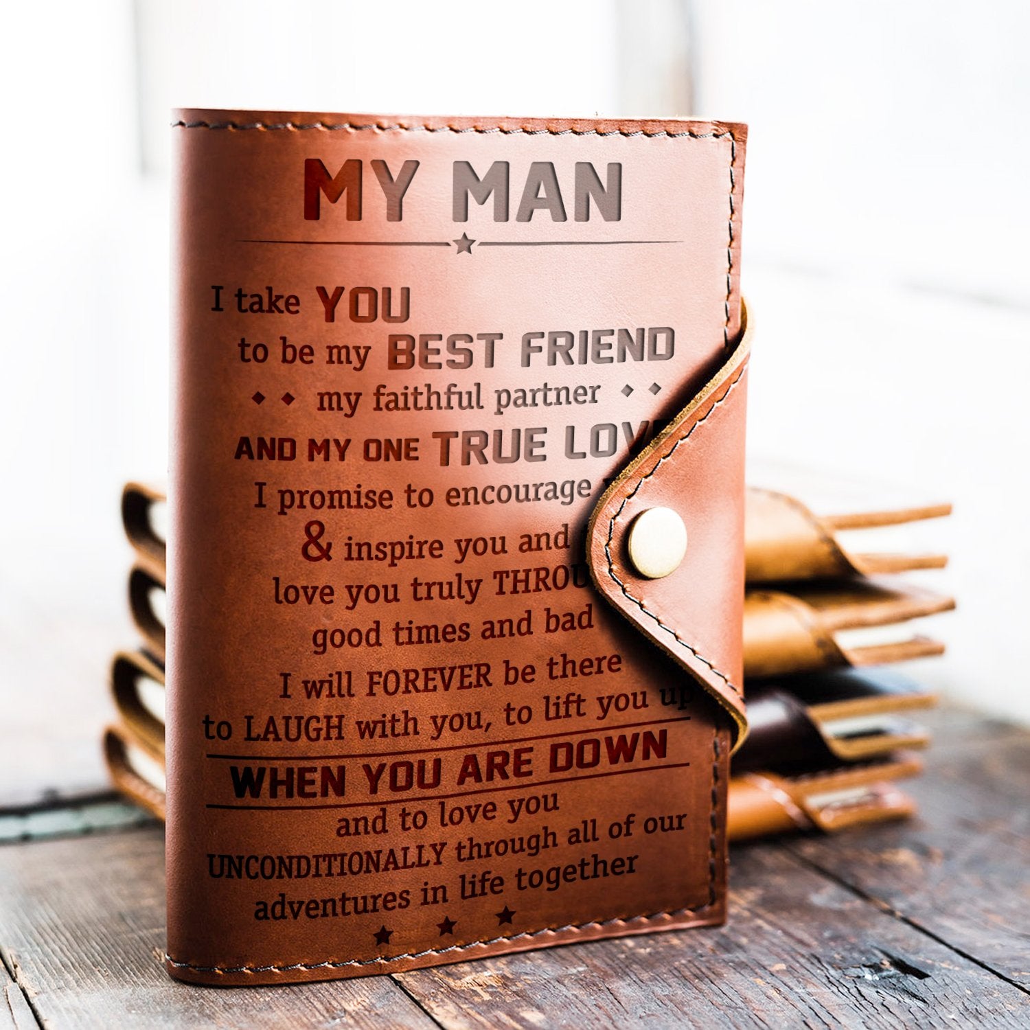 MY MAN - UNCONDITIONALLY - JOURNAL COVER-A Loves Gift