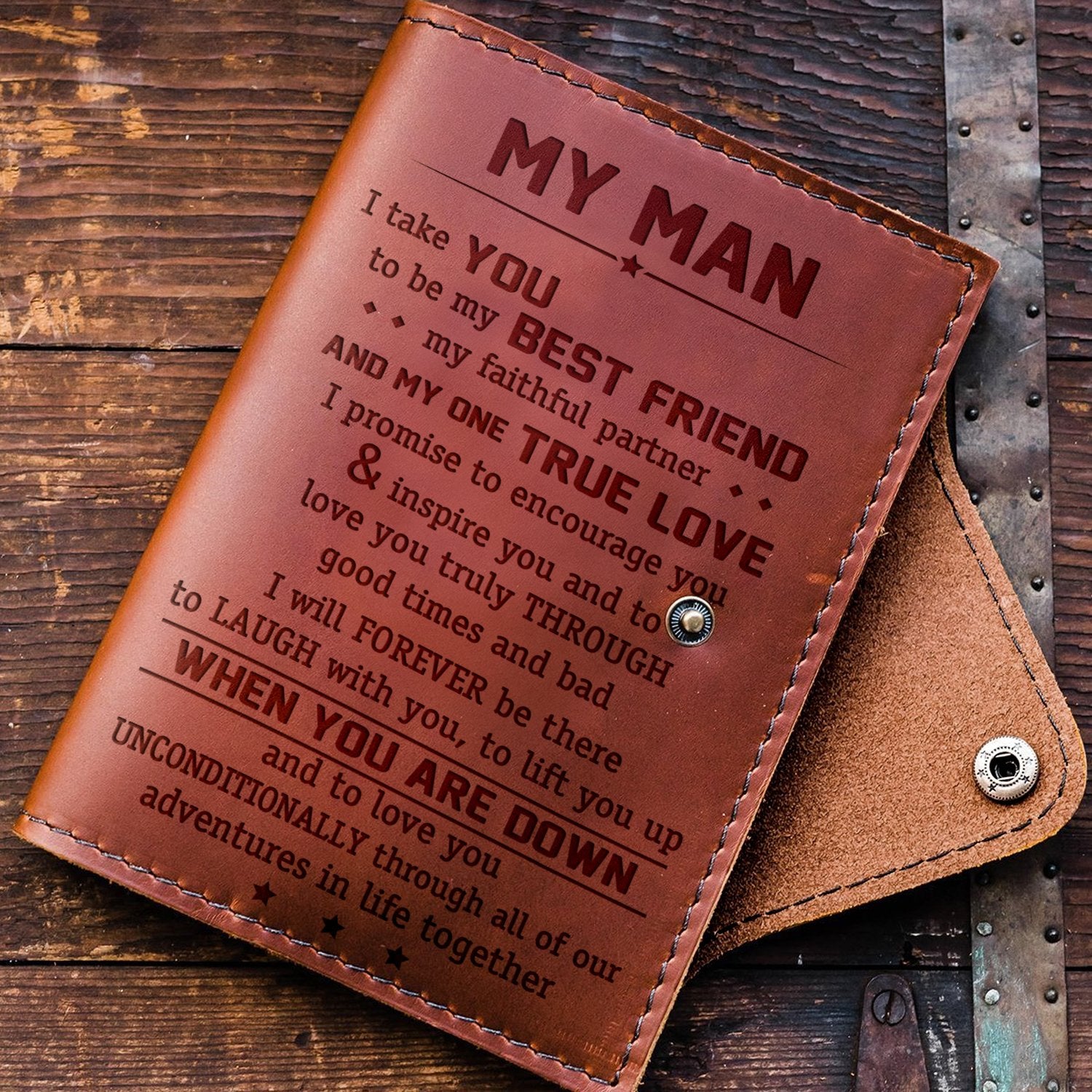 MY MAN - UNCONDITIONALLY - JOURNAL COVER-A Loves Gift