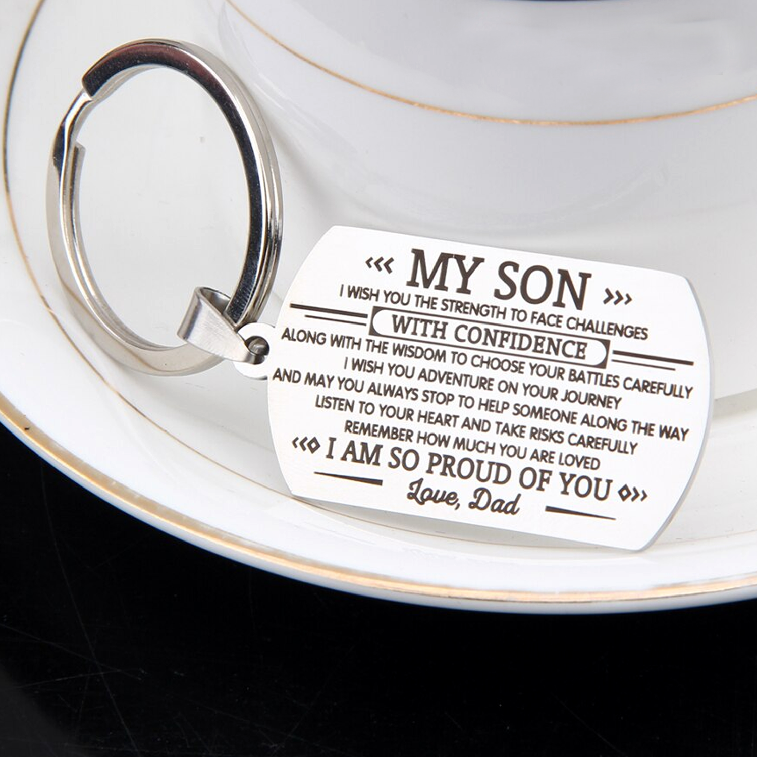 SON DAD - FACE CHALLENGES - KEY CHAIN 1