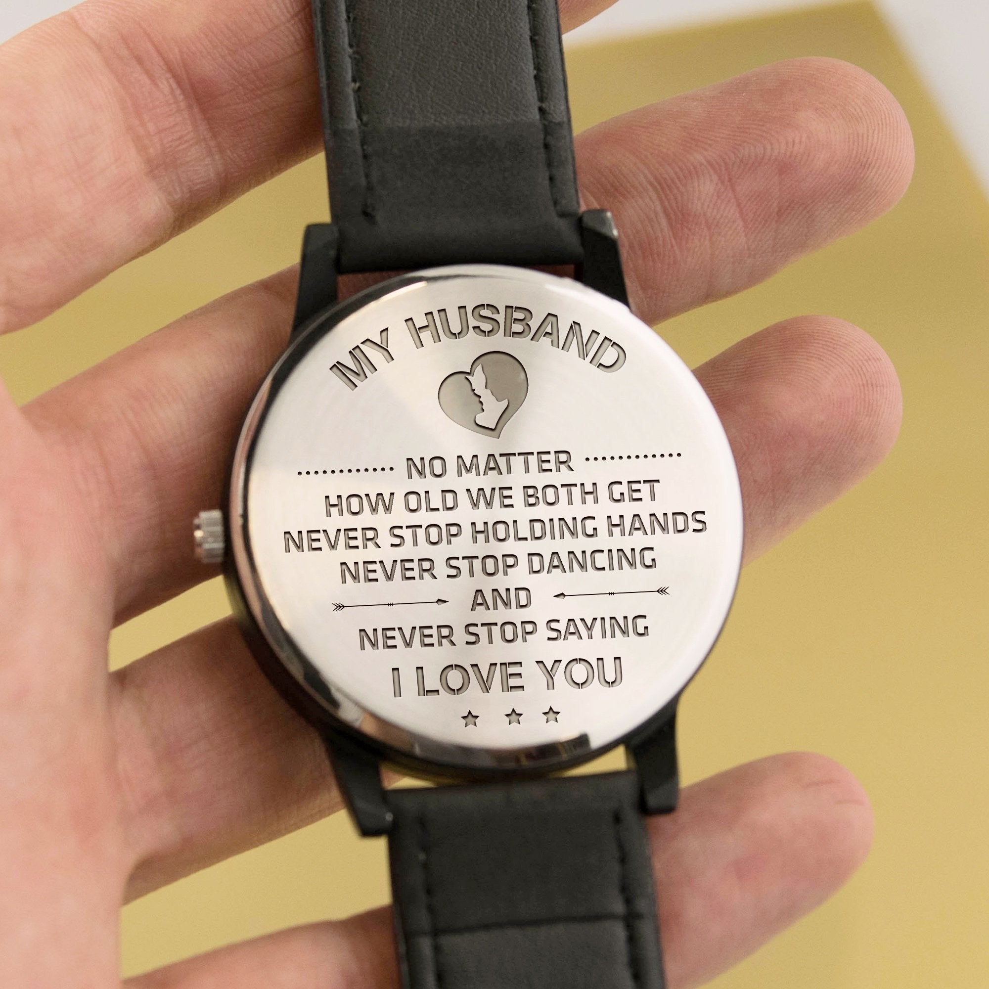 HUSBAND - NEVER STOP HOLDING HANDS - BEE WATCH