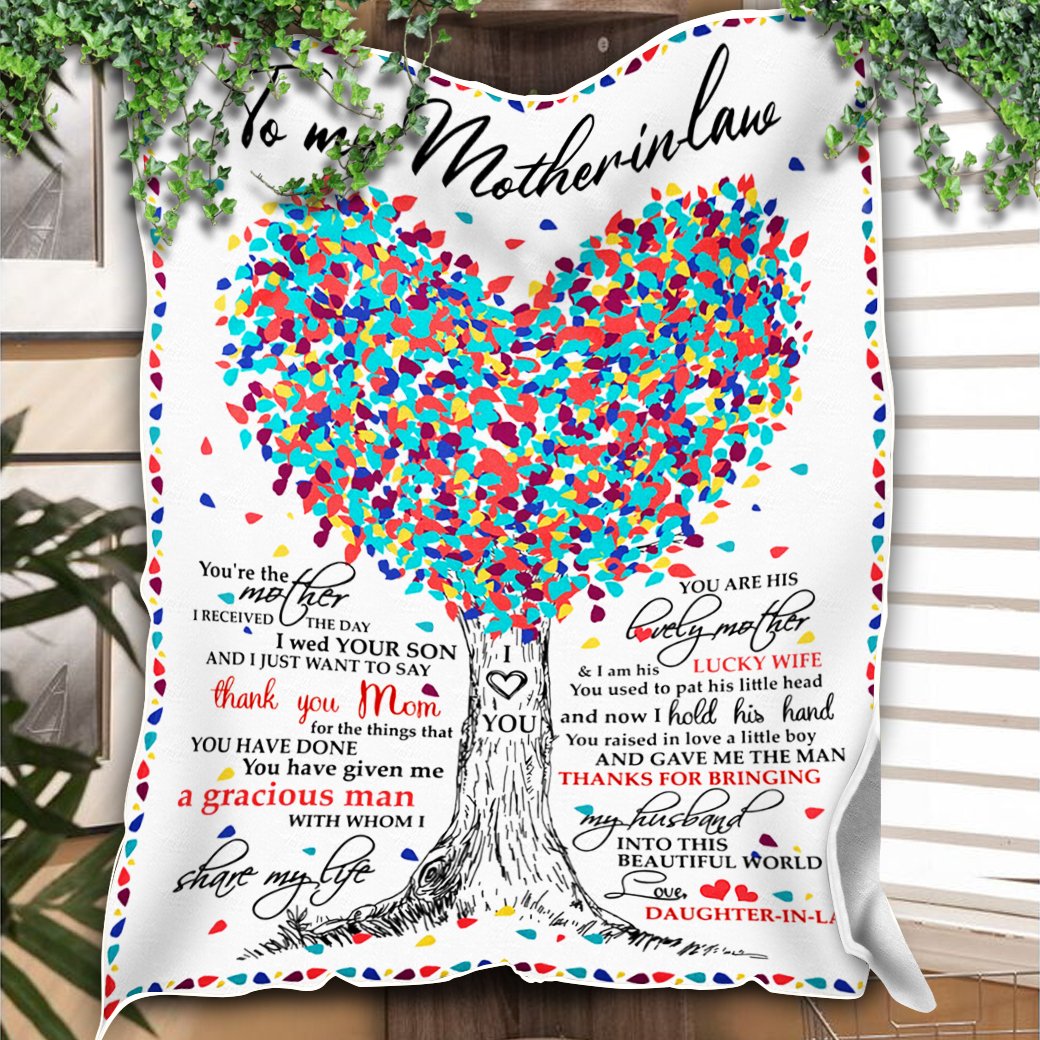 Custom Blanket To My Mother In Law - Perfect Gift For Mother - Fleece Blanket-A Loves Gift