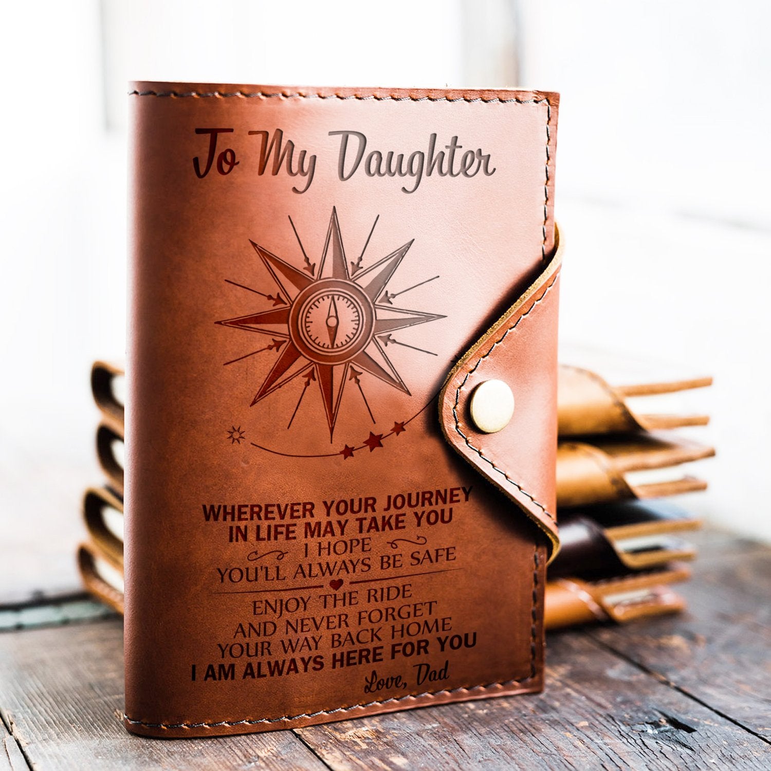 DAUGHTER DAD - ALWAYS BE SAFE - JOURNAL COVER-A Loves Gift