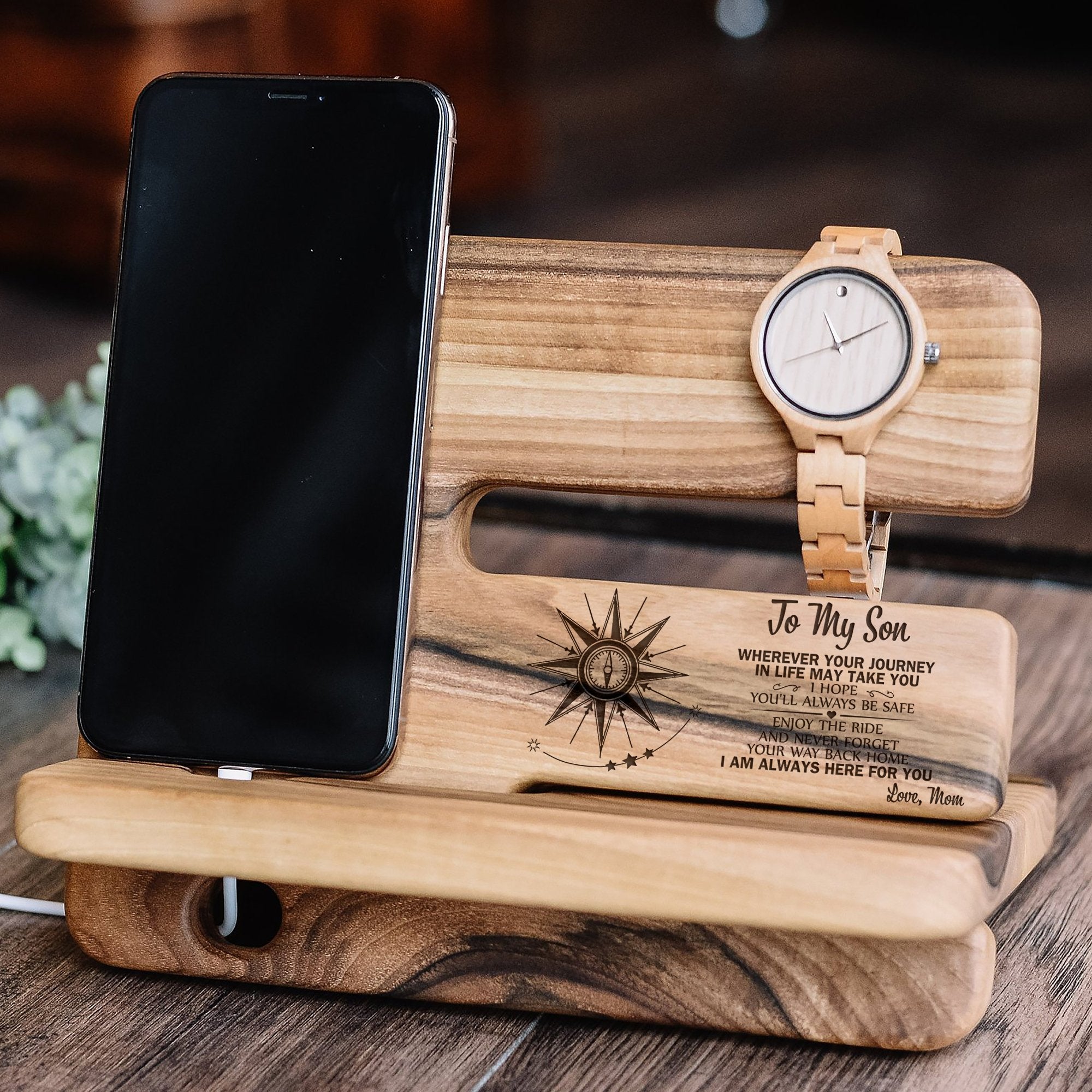 SON MOM - ALWAYS BE SAFE - DOCKING STATION-A Loves Gift