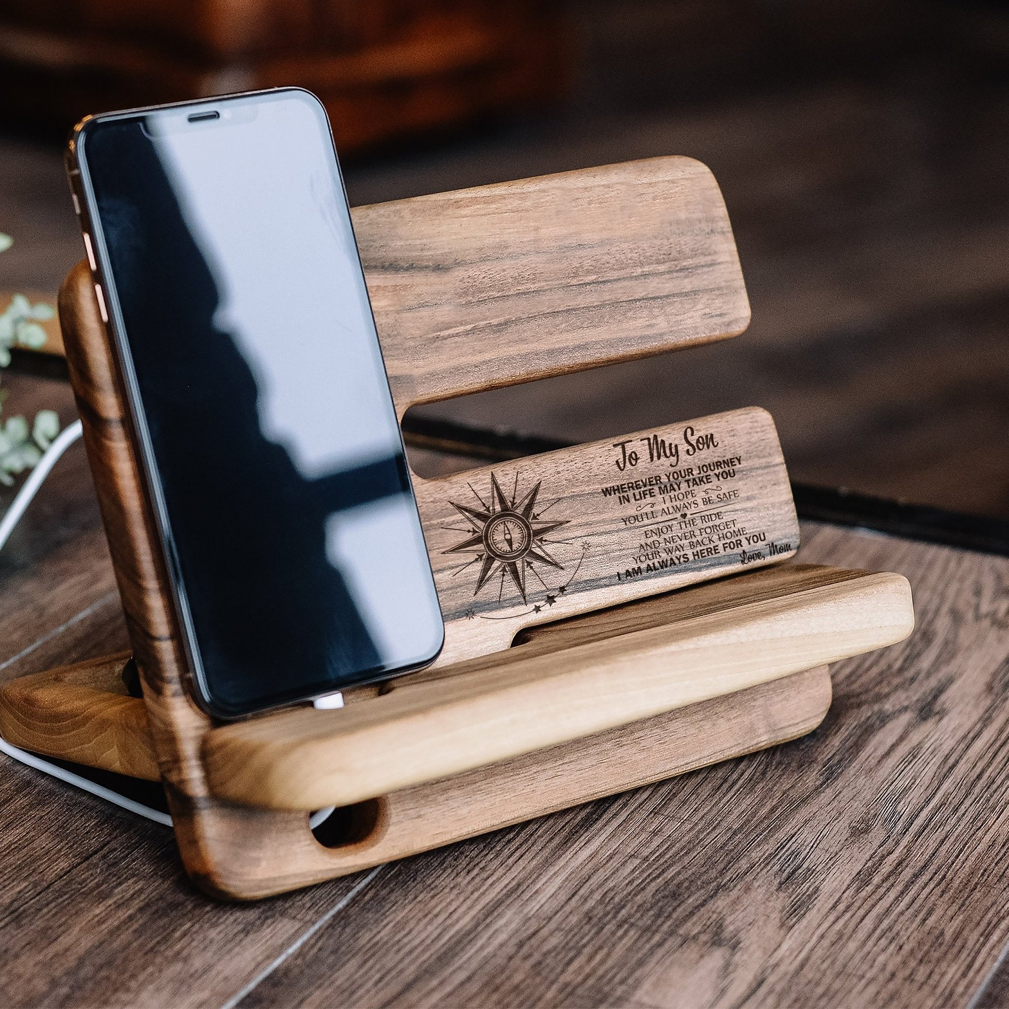 SON MOM - ALWAYS BE SAFE - DOCKING STATION-A Loves Gift