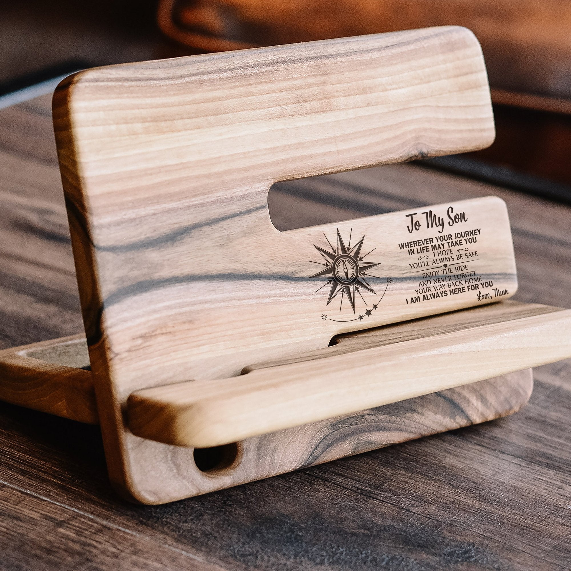 SON MUM - ALWAYS BE SAFE - DOCKING STATION-A Loves Gift