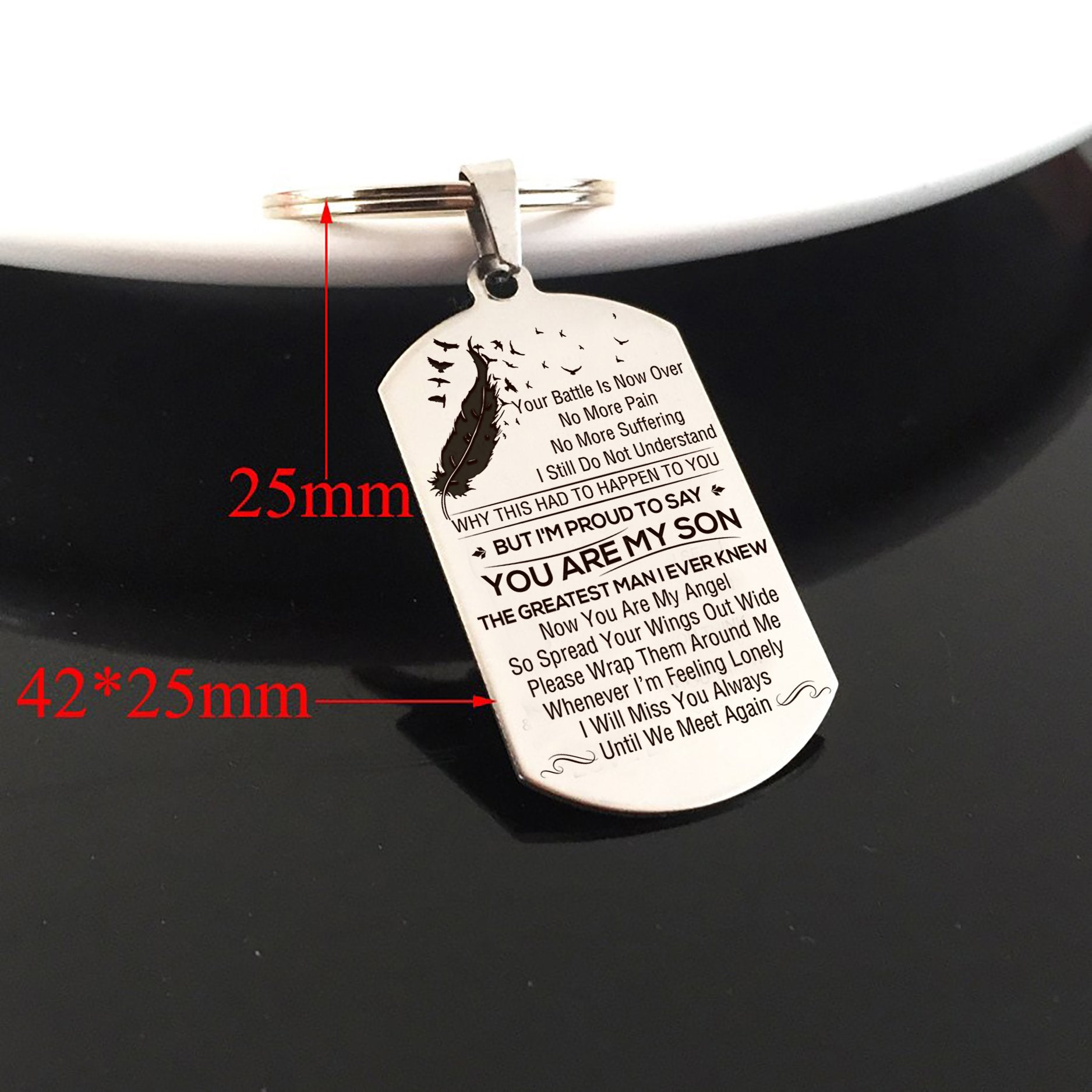 SON - THE GREATEST MAN - KEY CHAIN 1-A Loves Gift