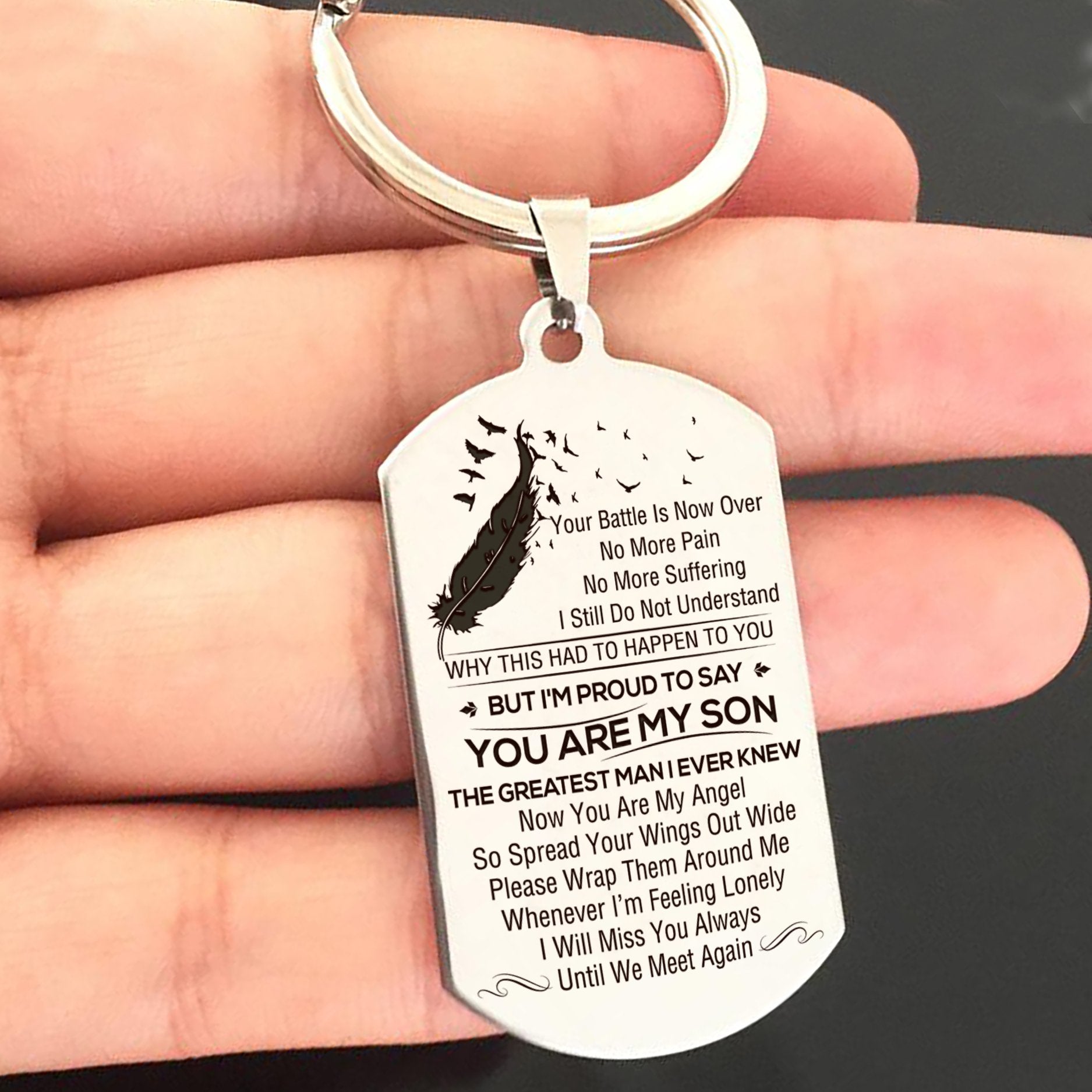 SON - THE GREATEST MAN - KEY CHAIN 1-A Loves Gift