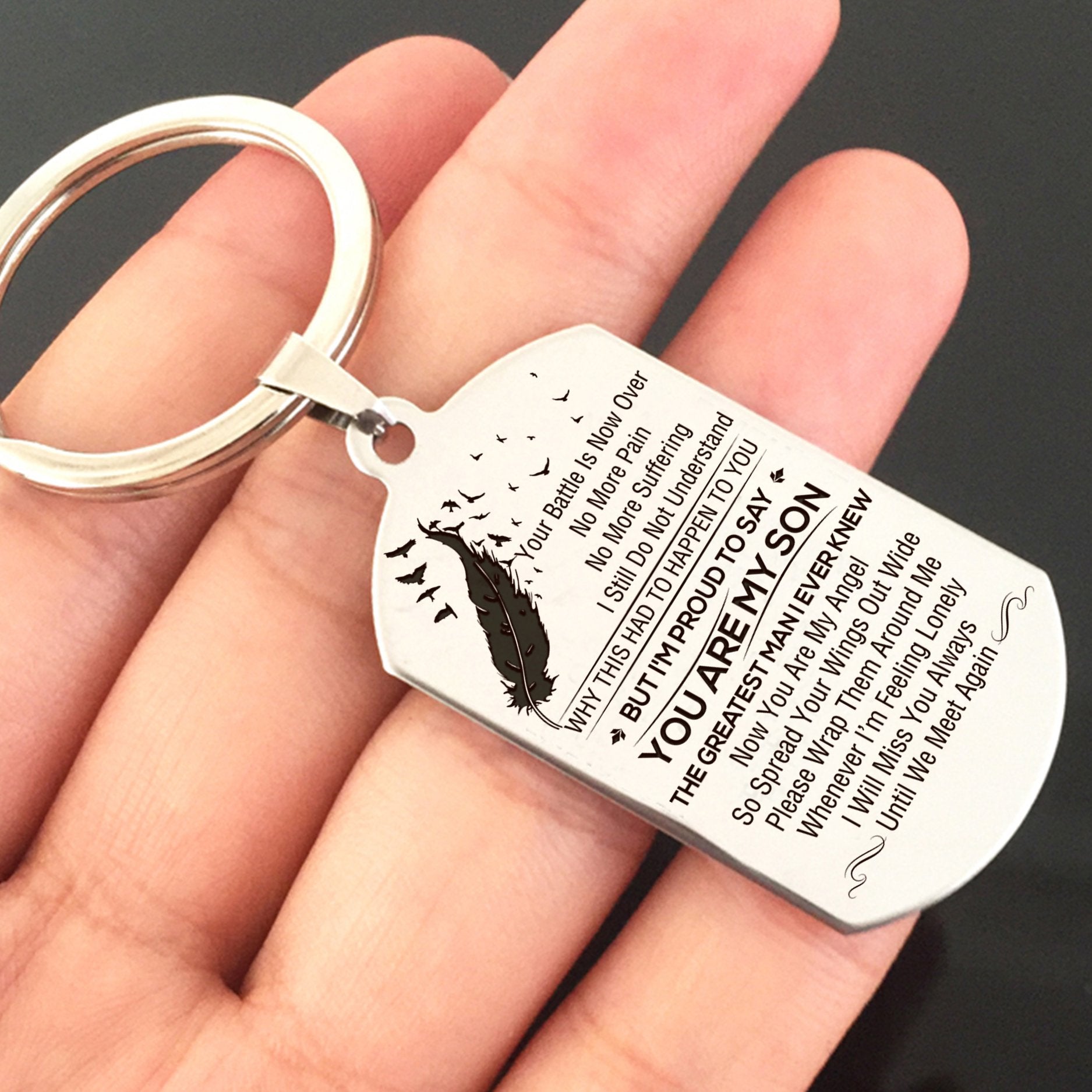 SON - THE GREATEST MAN - KEY CHAIN 1-A Loves Gift