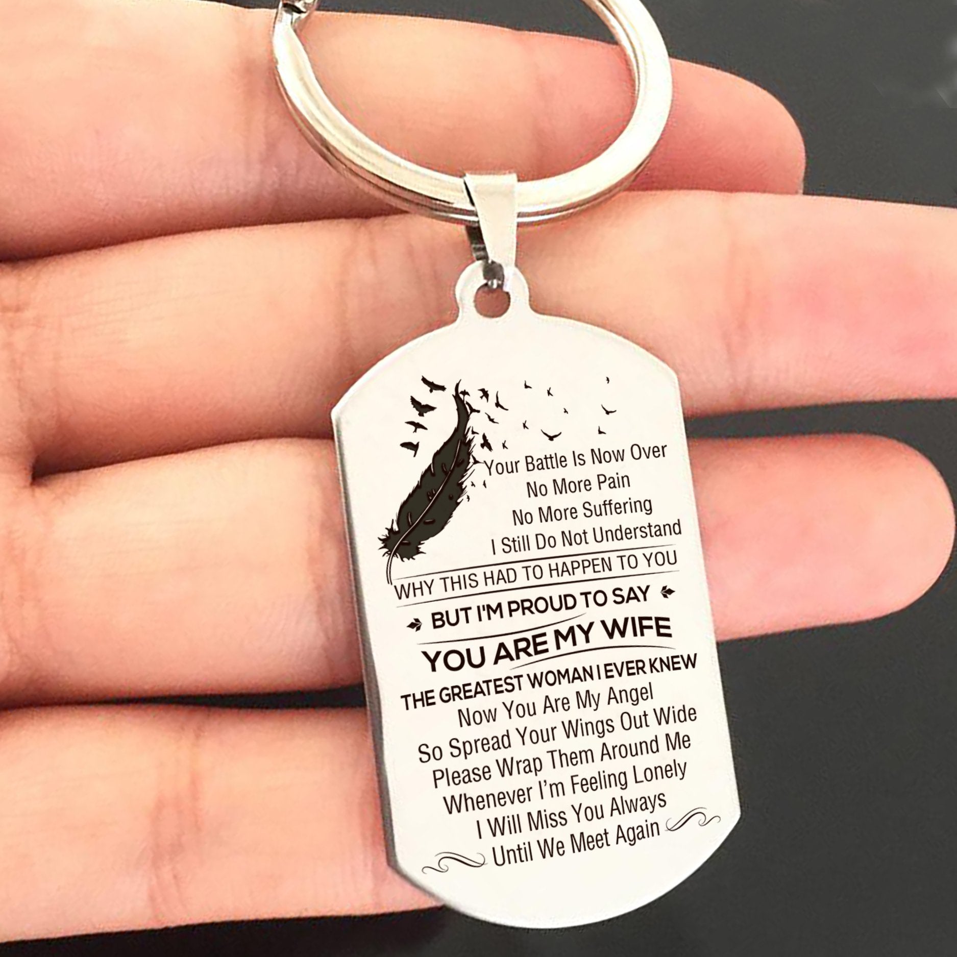 WIDOWER - THE GREATEST WOMAN - KEY CHAIN 1-A Loves Gift