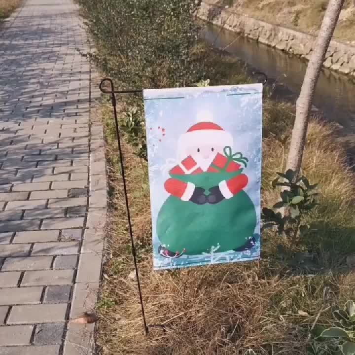 Festive Atmosphere Garden Flag, Garden Flag，Plastic Flags-A Loves Gift