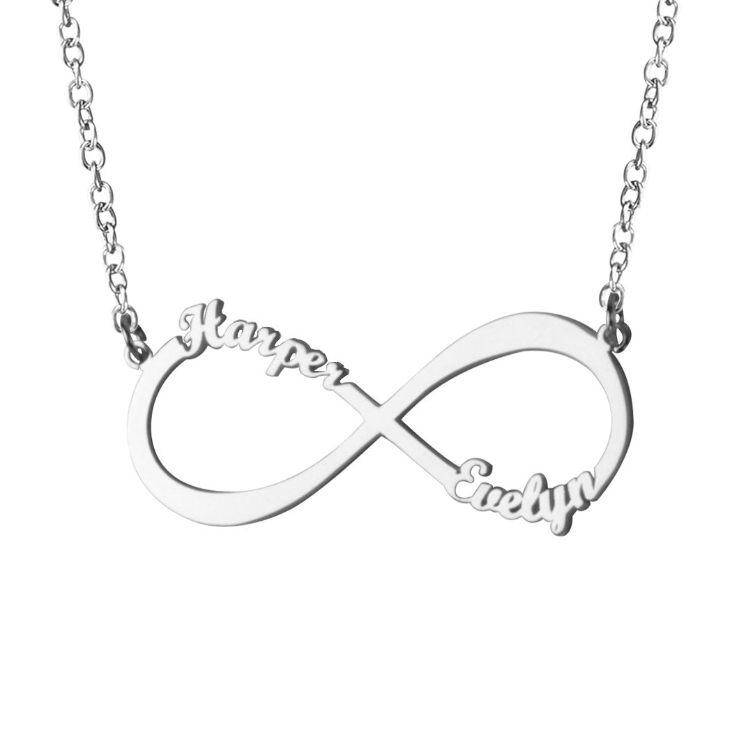 Infinity Name Necklace for Women-A Loves Gift