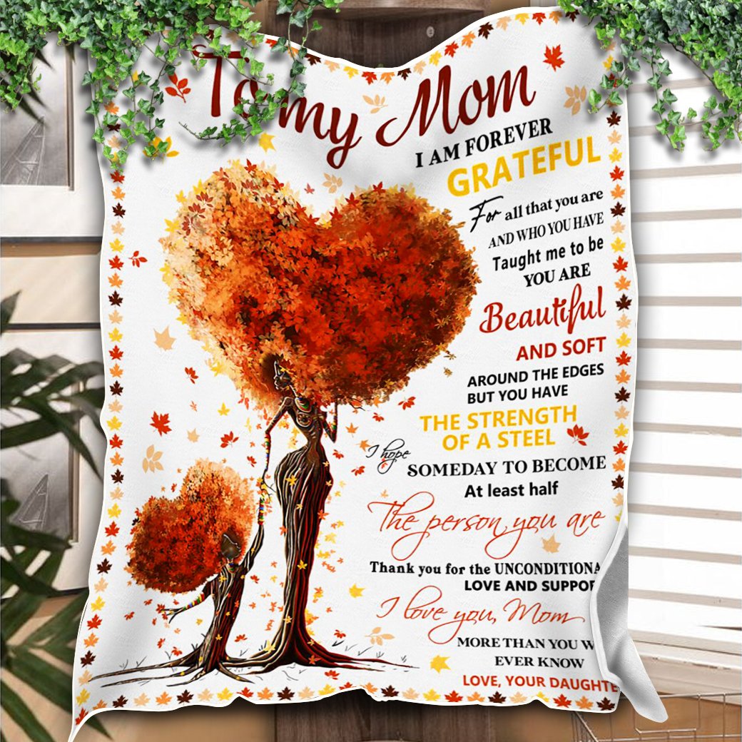 Customs Blanket To My Mom Blanket - Perfect Gift For Mom - Fleece Blanket-A Loves Gift
