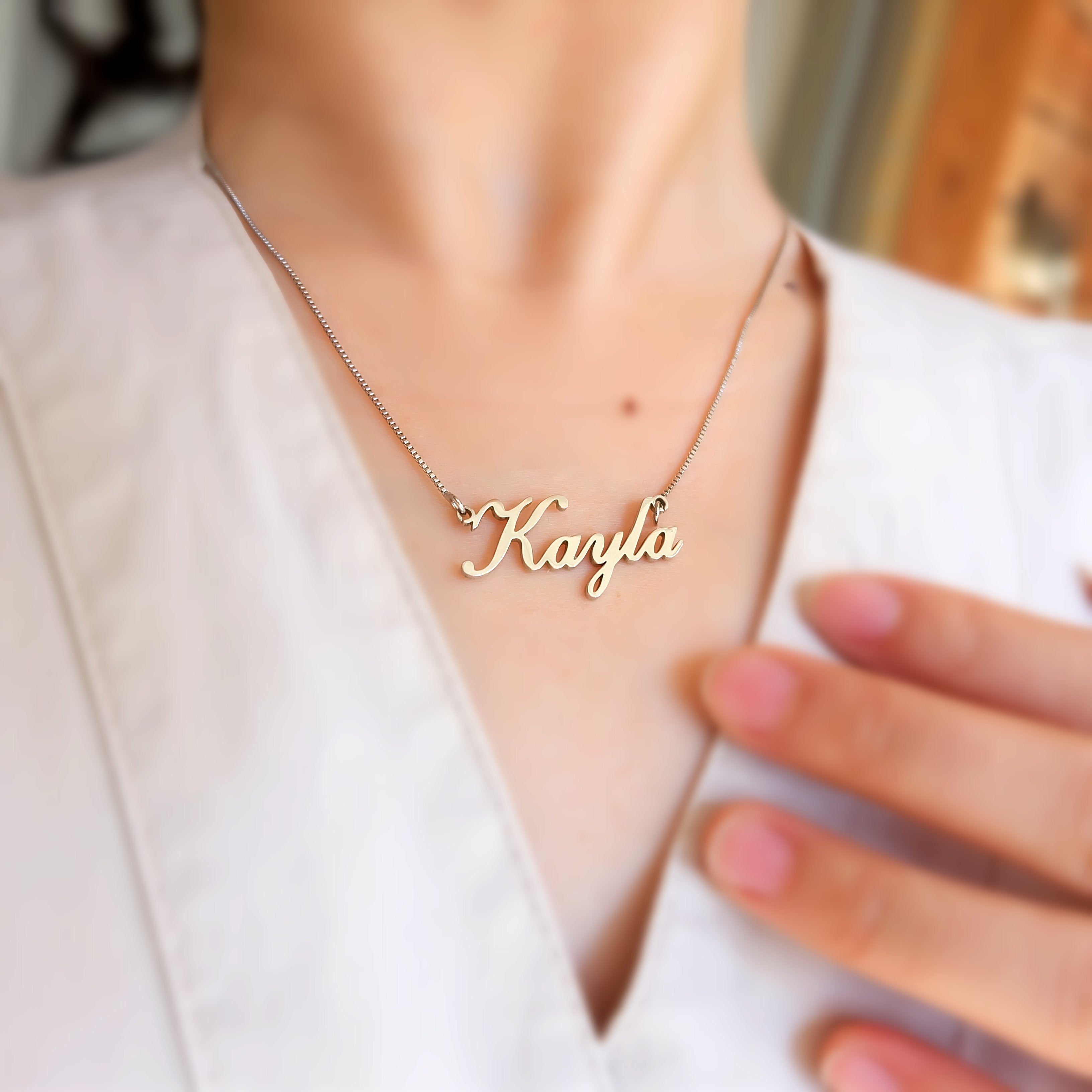 Personalized Classic Name Necklace-A Loves Gift