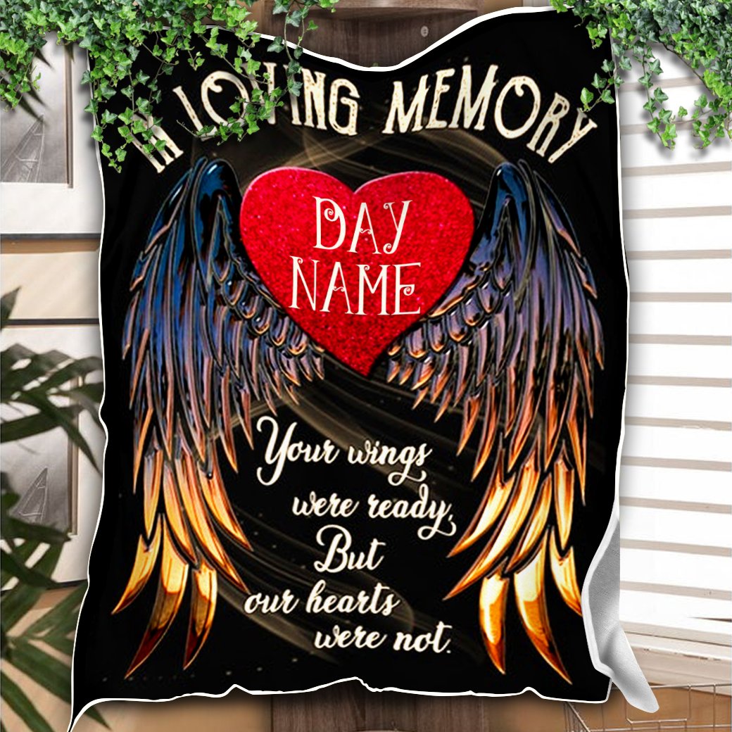 Custom Blanket In Loving Memory Personalized Name Blankets - Fleece Blanket-A Loves Gift