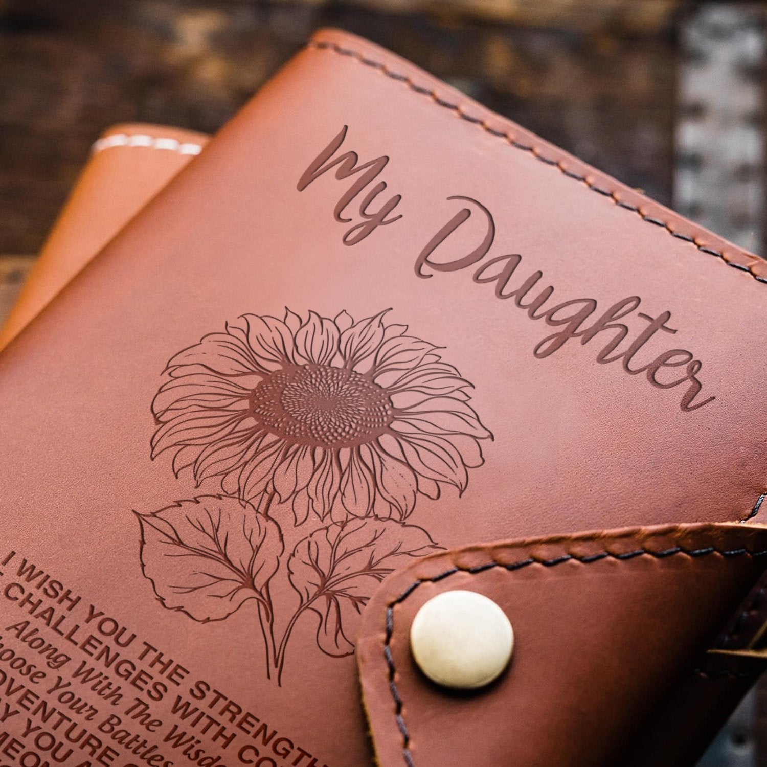 DAUGHTER DAD - FACE CHALLENGES - JOURNAL COVER-A Loves Gift