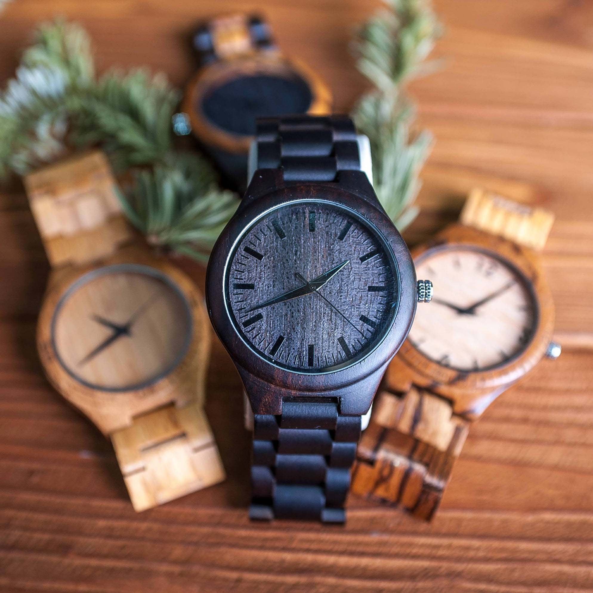HUSBAND ENGRAVED WOODEN WATCH-A Loves Gift