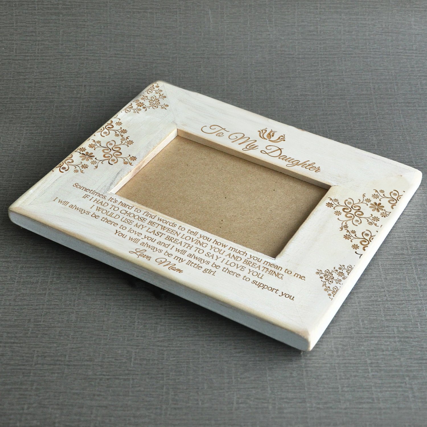 DAUGHTER MOM - SAY I LOVE YOU - WOOD FRAME