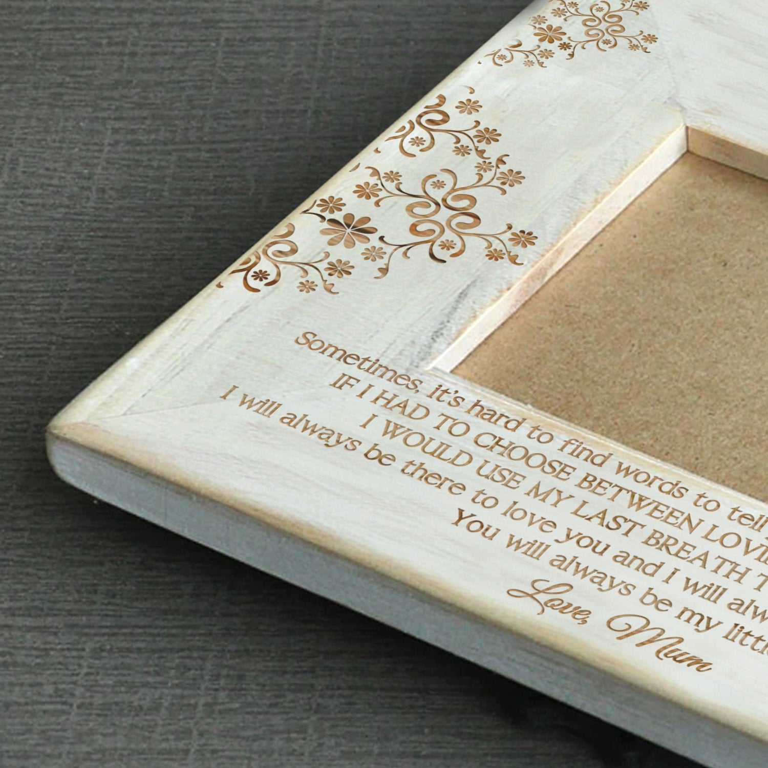 DAUGHTER MUM - SAY I LOVE YOU - WOOD FRAME