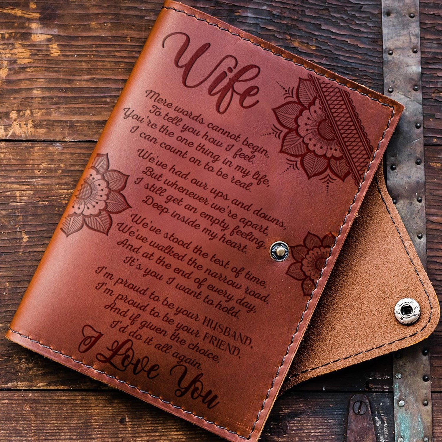 WIFE - INSIDE MY HEART - JOURNAL COVER-A Loves Gift