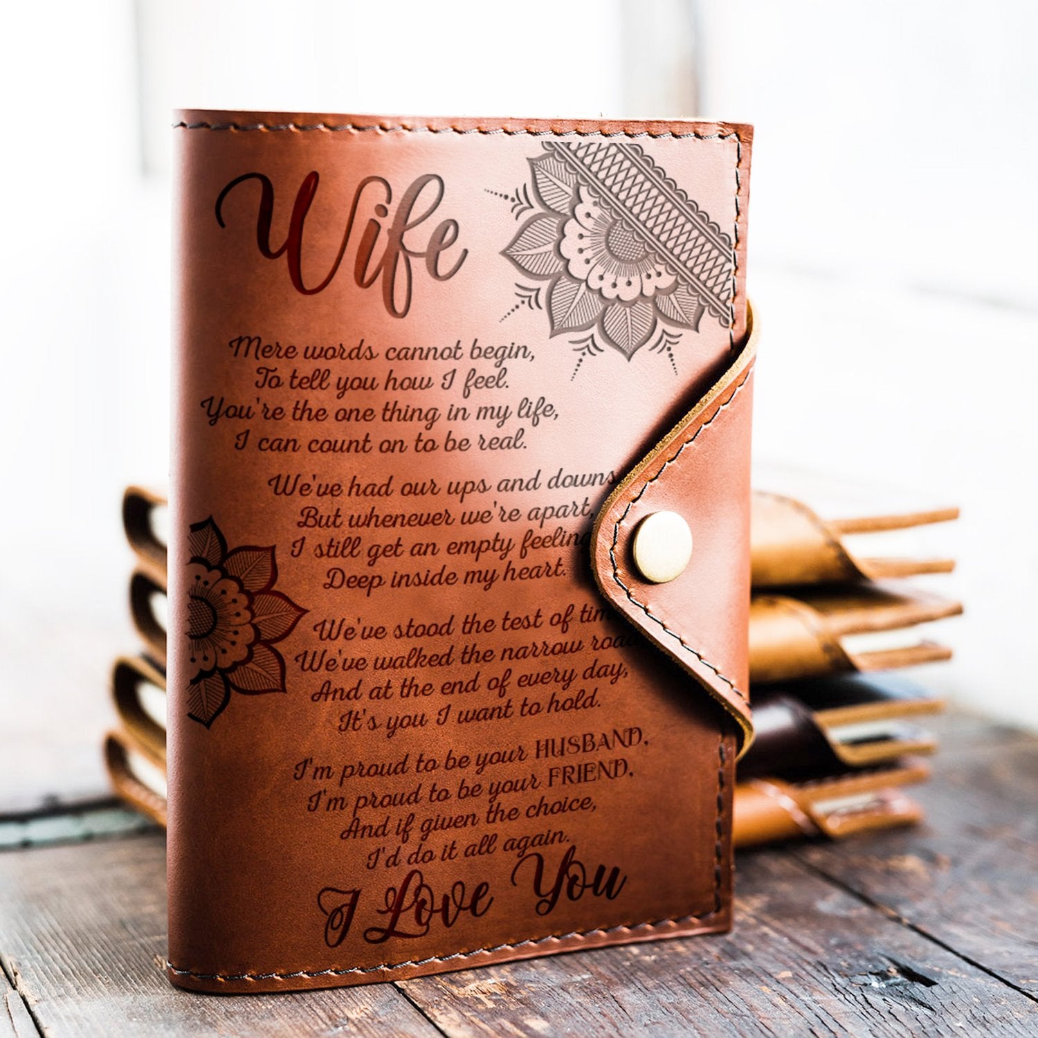 WIFE - INSIDE MY HEART - JOURNAL COVER-A Loves Gift