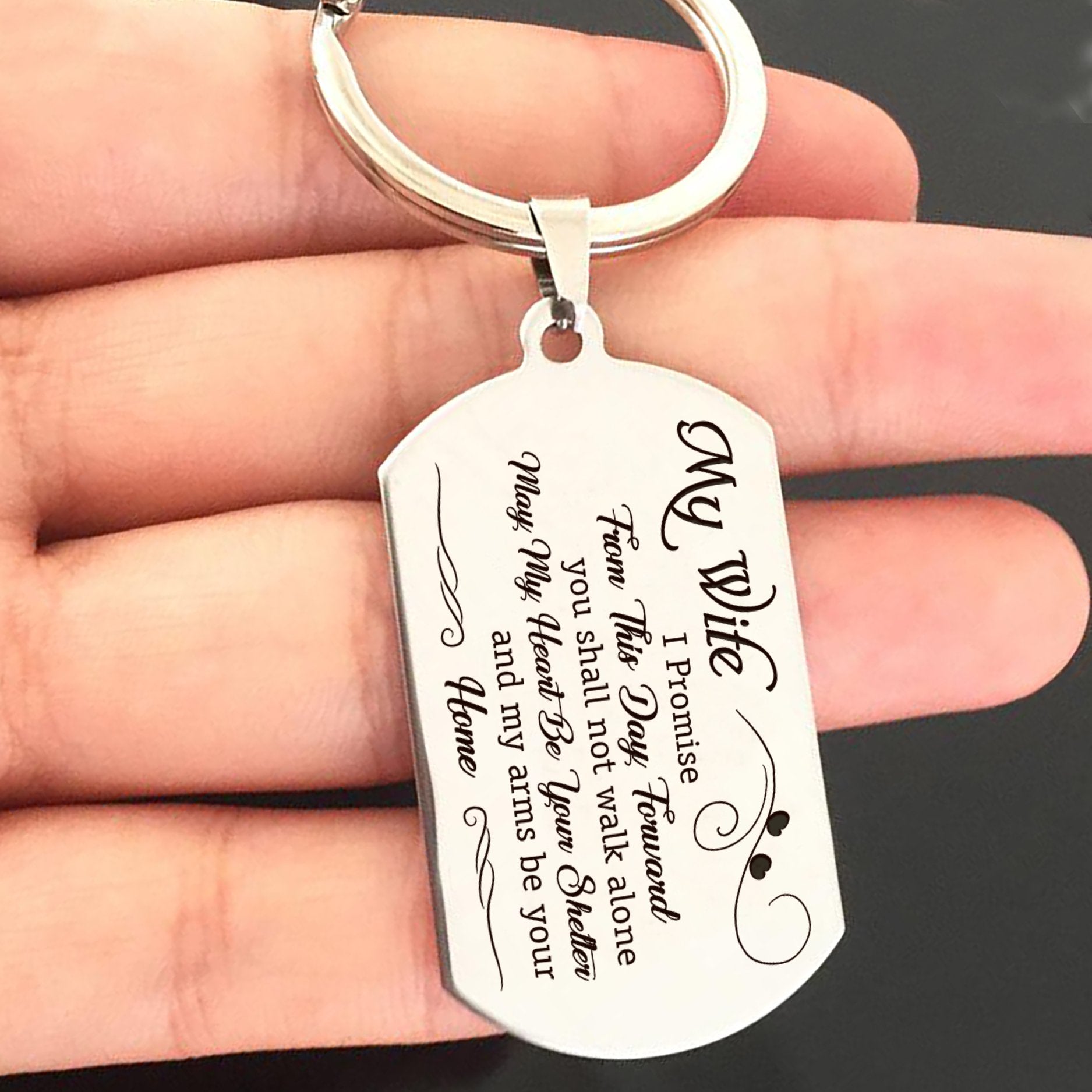 WIFE HUSBAND - HOME - KEY CHAIN 1