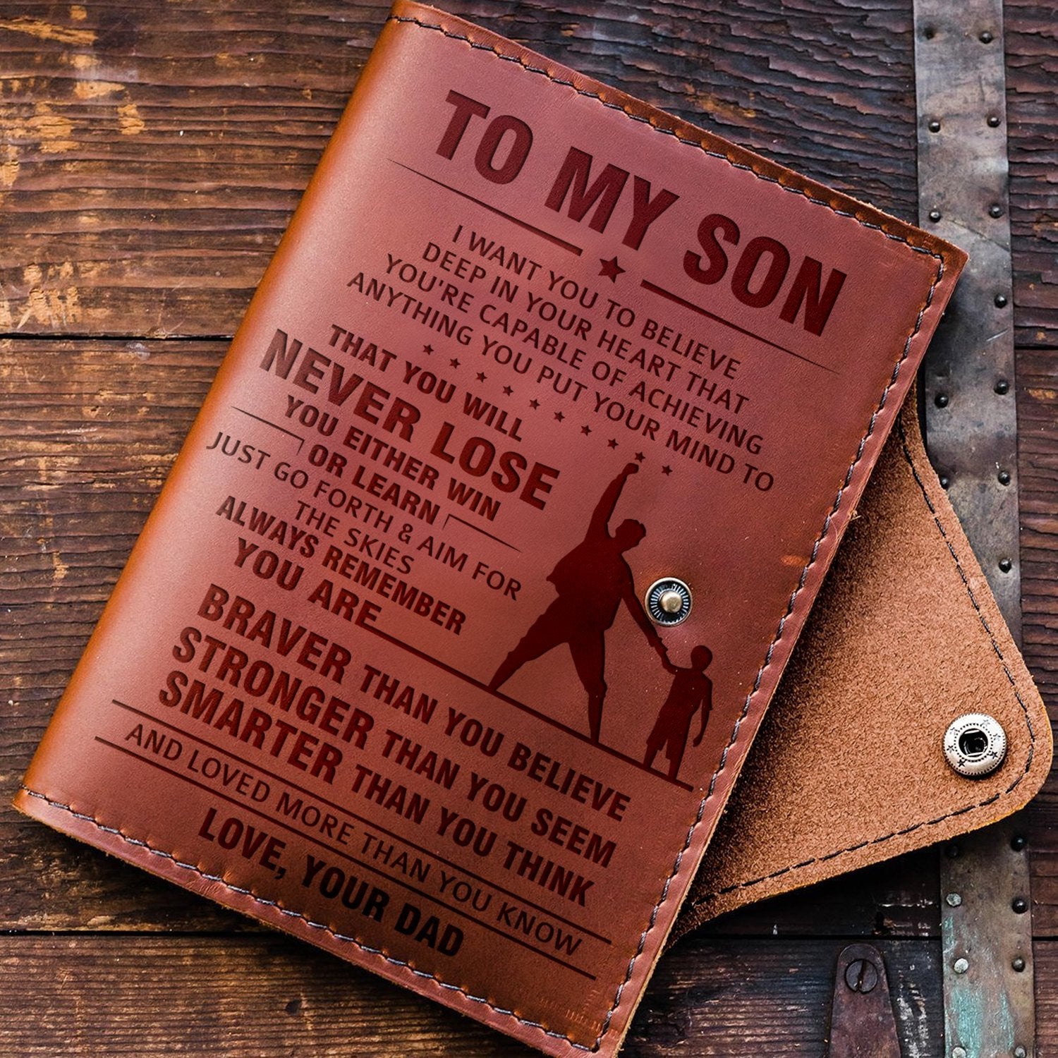 SON DAD - ALWAYS REMEMBER - JOURNAL COVER-A Loves Gift