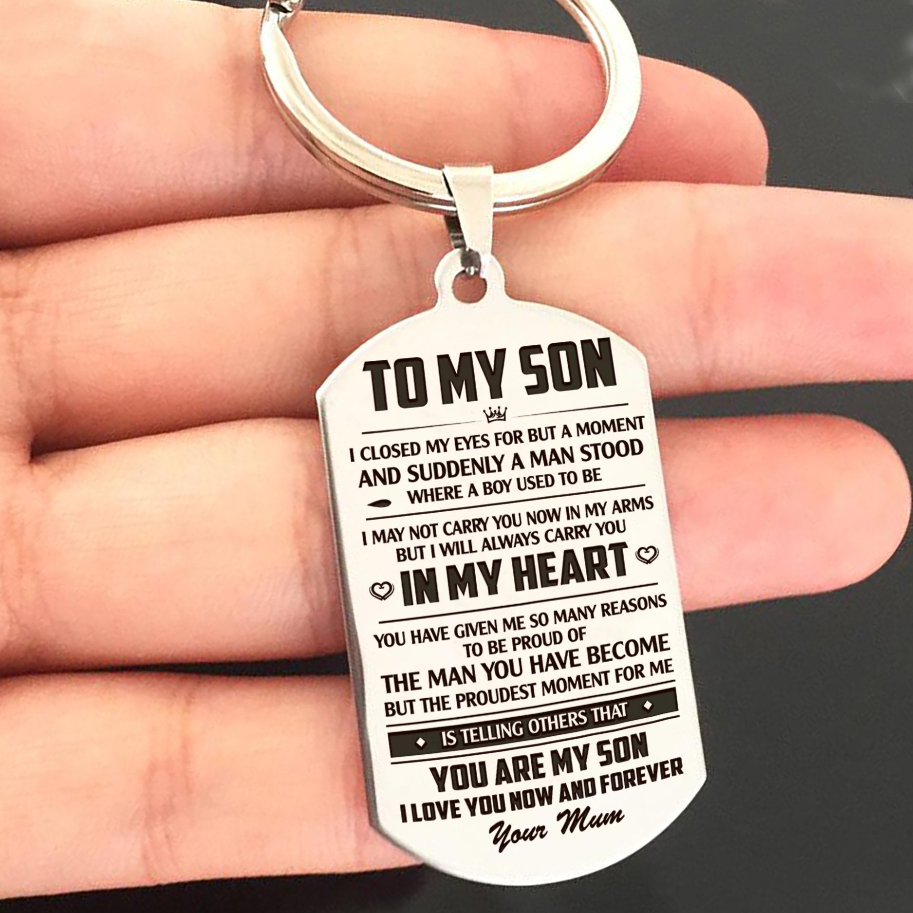 SON MUM - THE PROUDEST MOMENT - KEY CHAIN 1