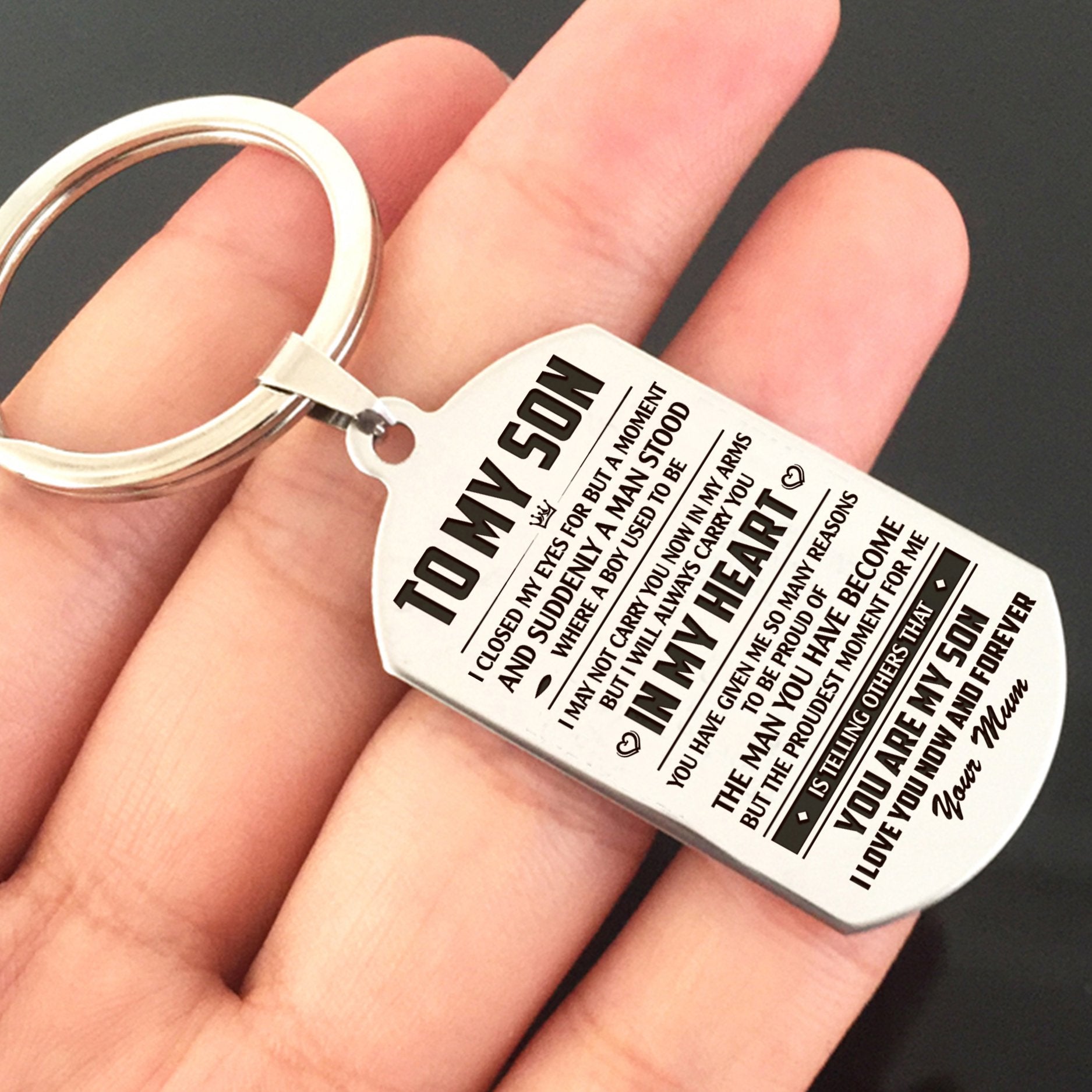 SON MUM - THE PROUDEST MOMENT - KEY CHAIN 1