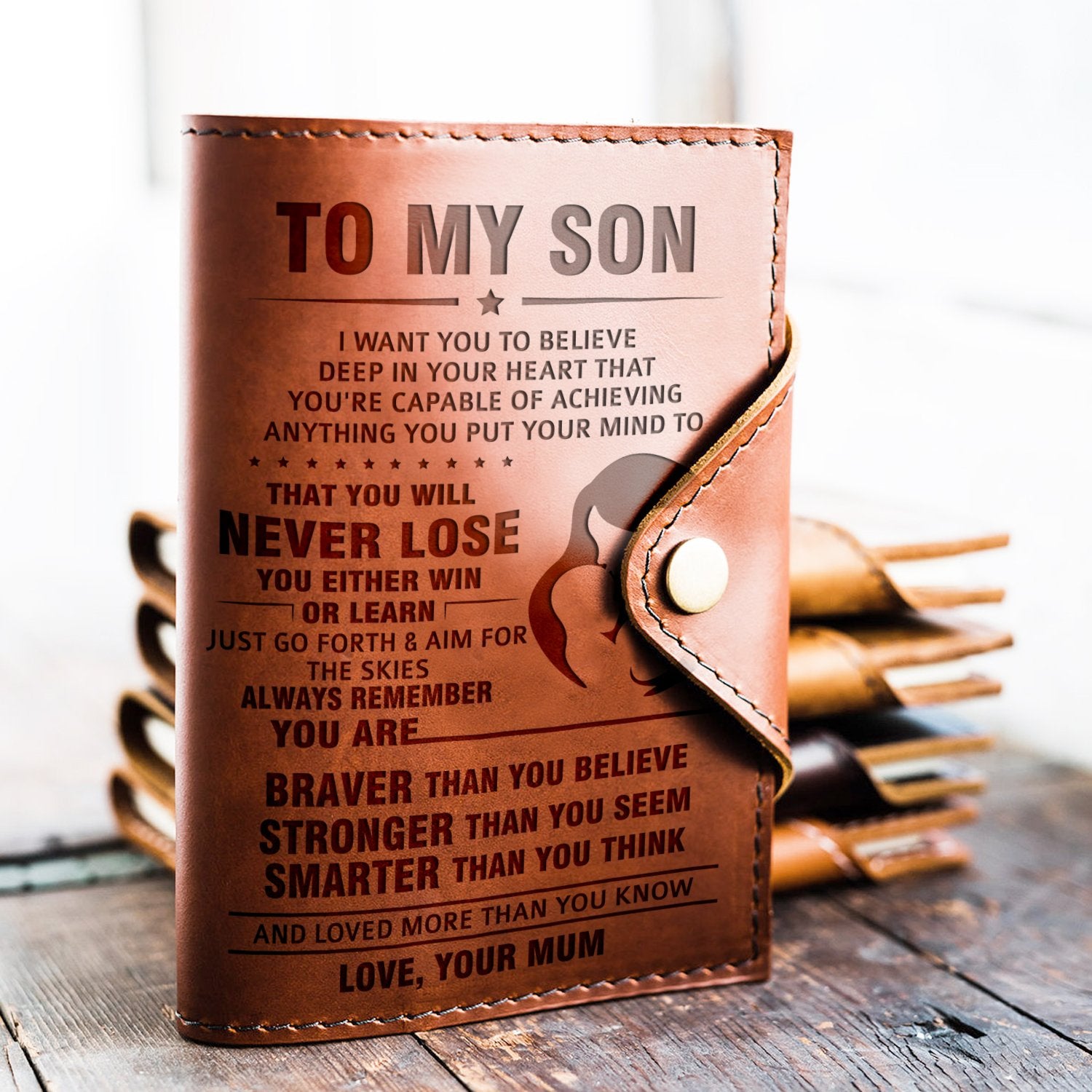 SON MUM - ALWAYS REMEMBER - JOURNAL COVER-A Loves Gift