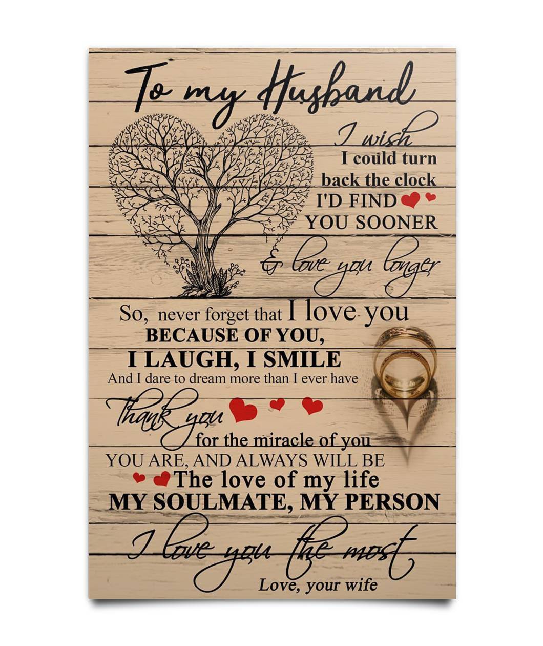To My Husband poster Poster-A Loves Gift