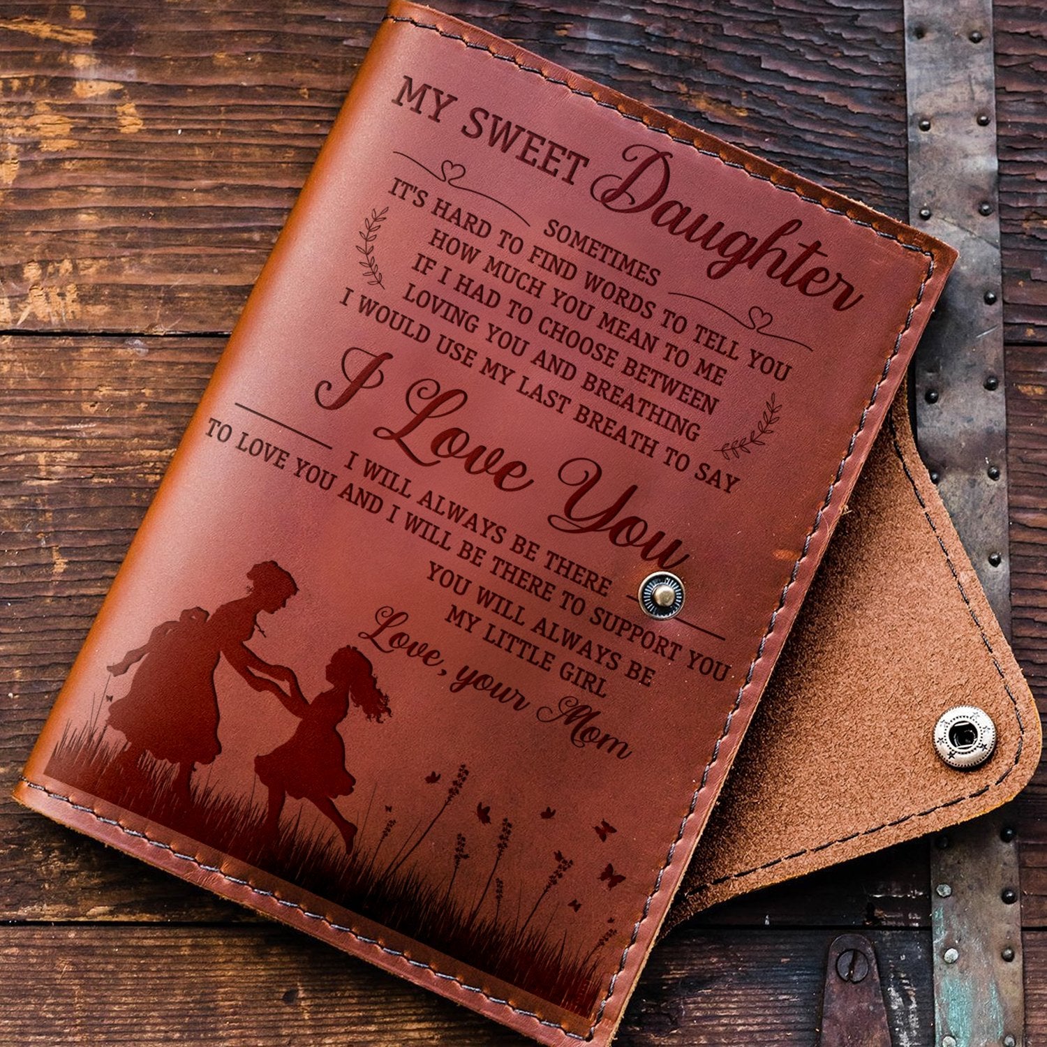 DAUGHTER MOM - MY LITTLE GIRL - JOURNAL COVER-A Loves Gift