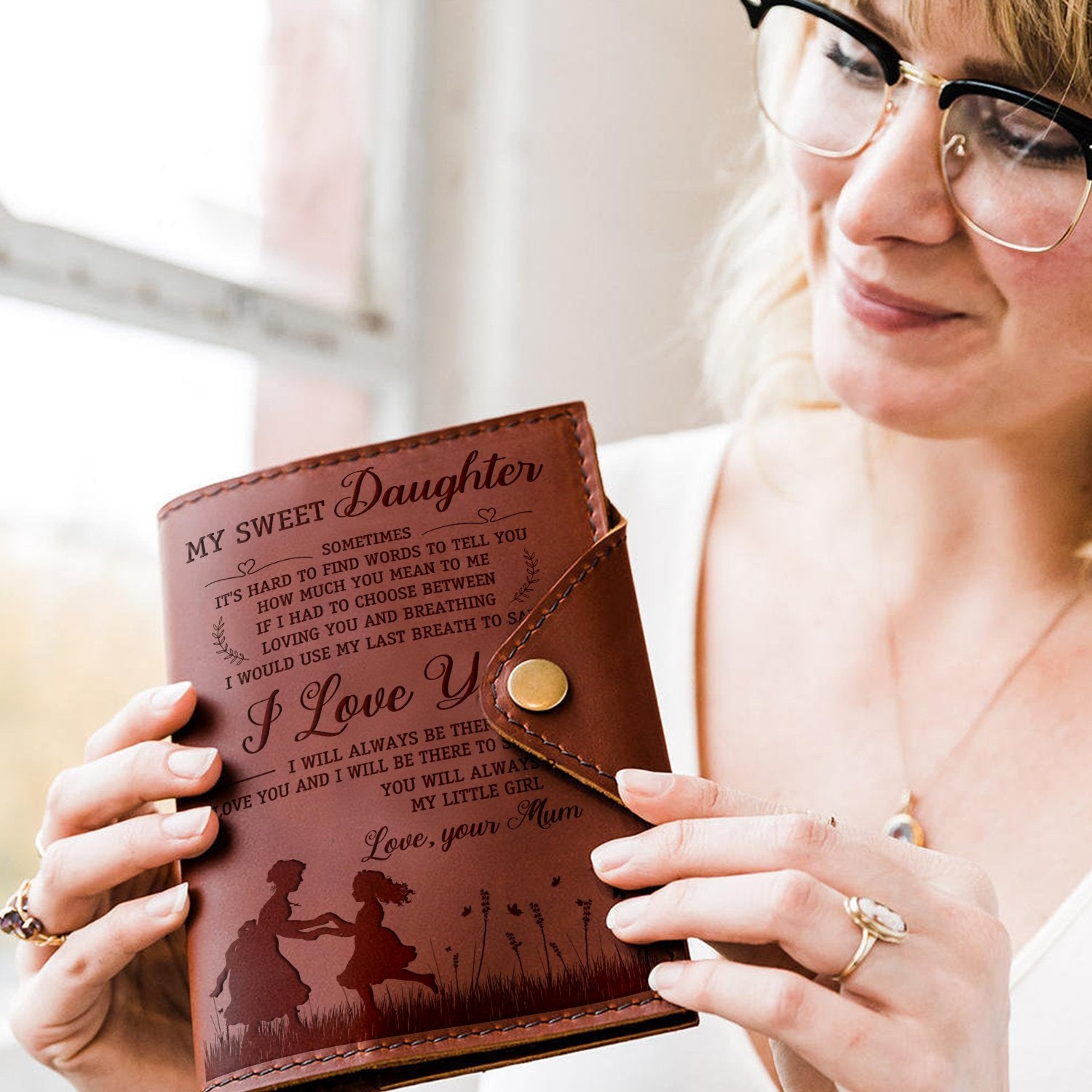 DAUGHTER MUM - MY LITTLE GIRL - JOURNAL COVER-A Loves Gift