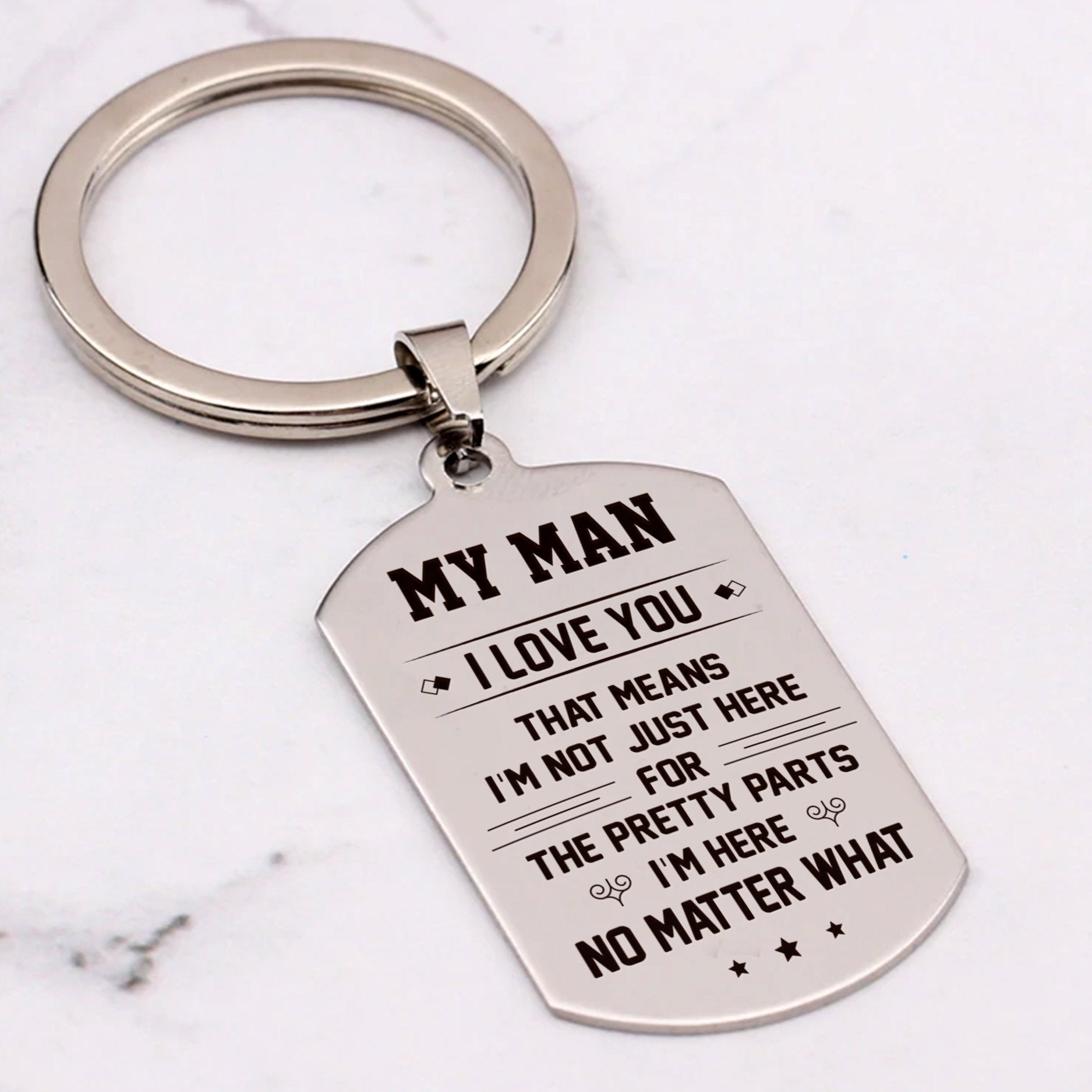 MY MAN - I'M HERE - KEY CHAIN 1-A Loves Gift