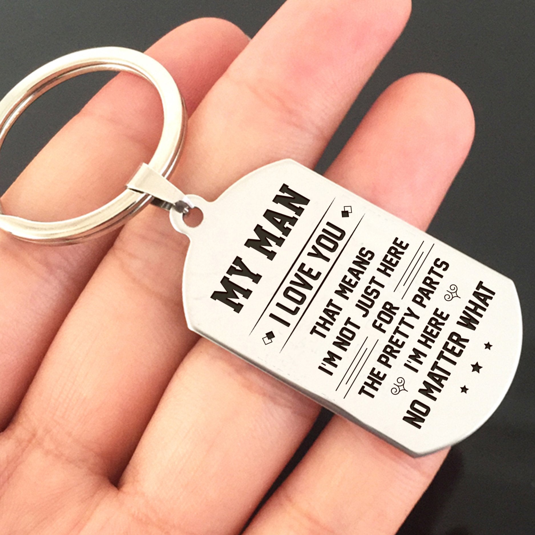 MY MAN - I'M HERE - KEY CHAIN 1-A Loves Gift