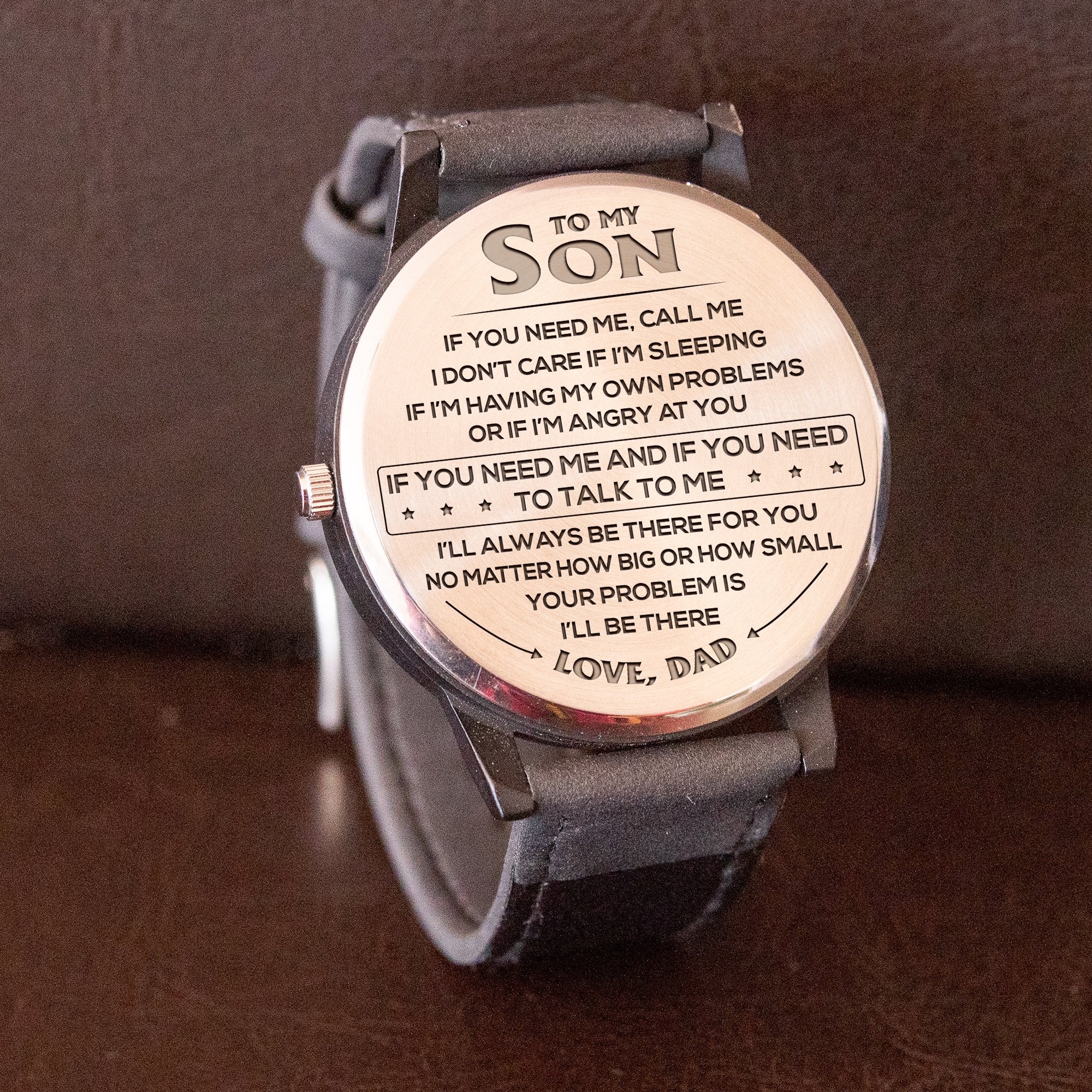 SON DAD - ALWAYS BE THERE FOR YOU - BEE WATCH white blank