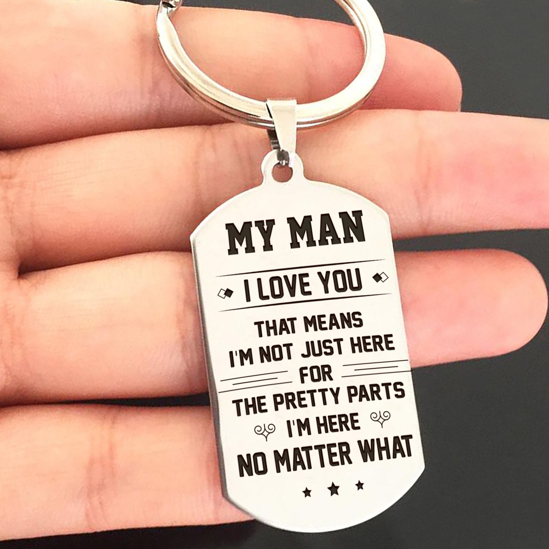 MY MAN - I'M HERE - KEY CHAIN 1-A Loves Gift