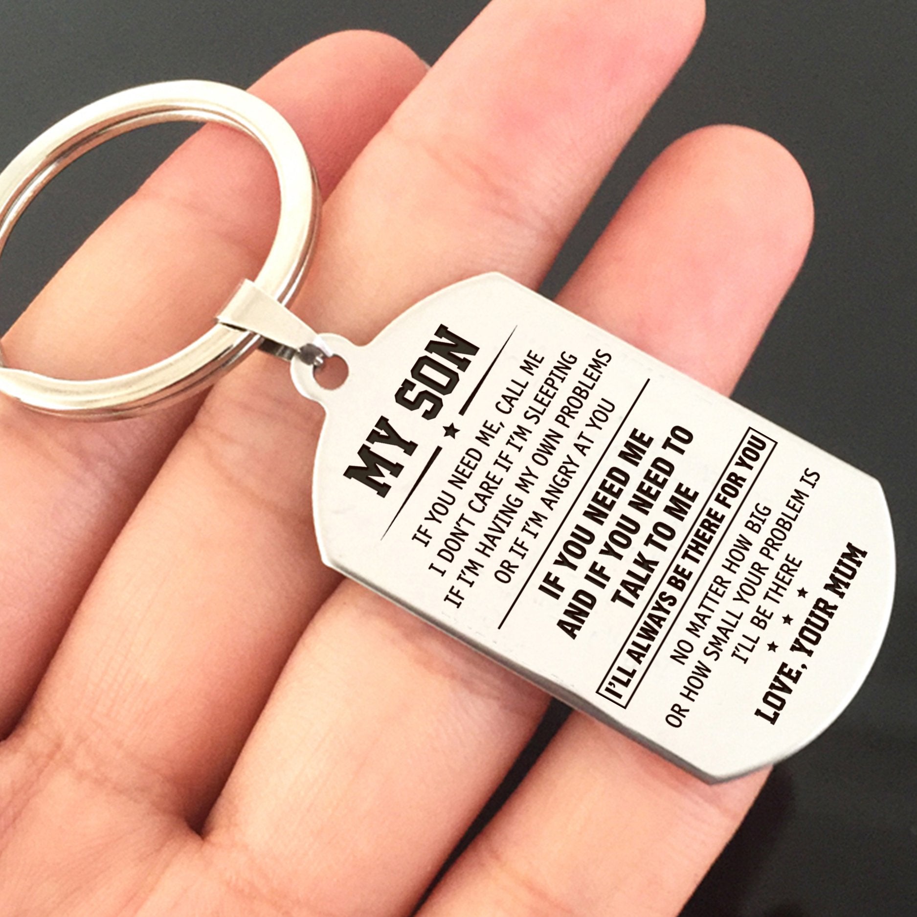 SON MUM - ALWAYS BE THERE - KEY CHAIN 1-A Loves Gift