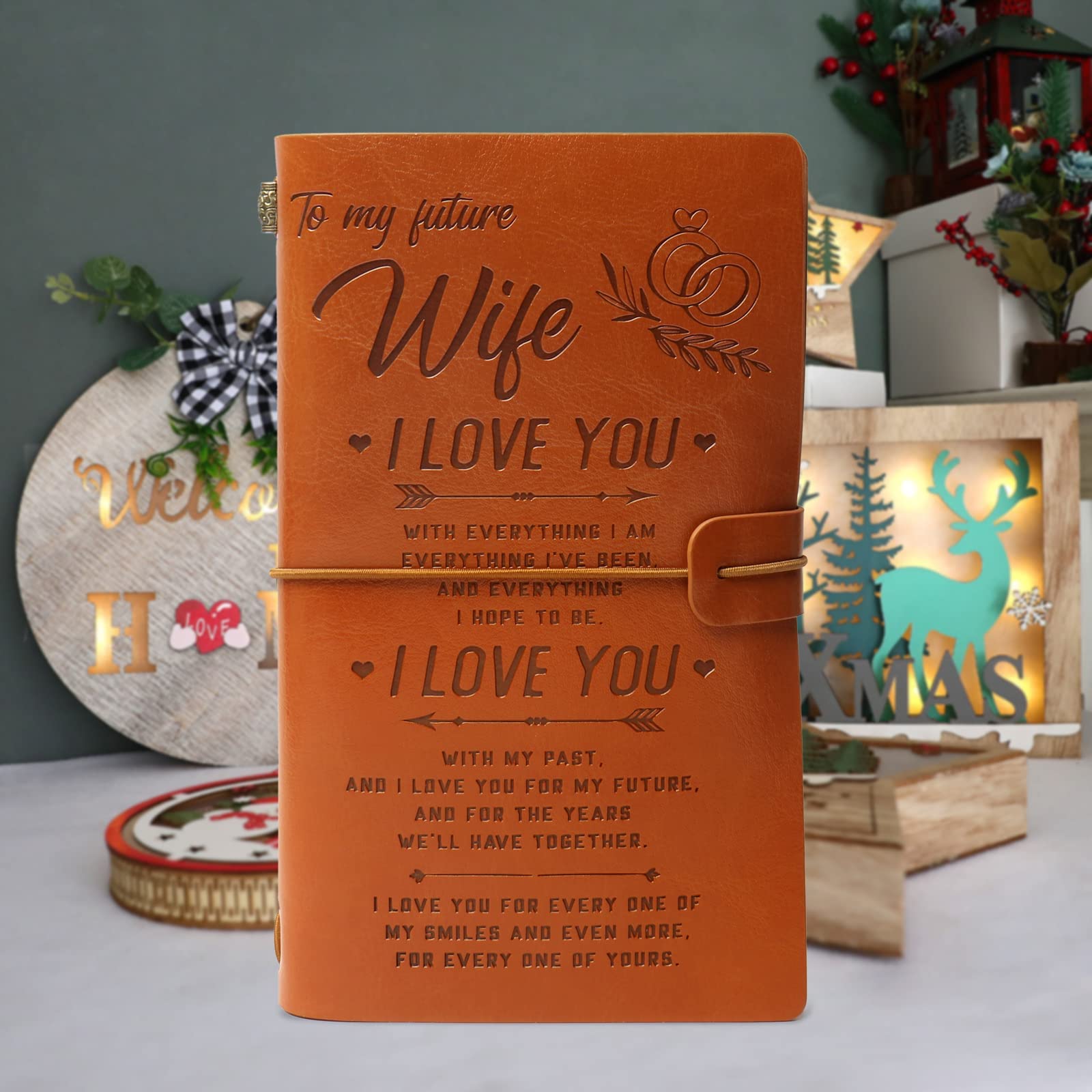 Leather Journal Notebook for My Wife from Husband-A Loves Gift