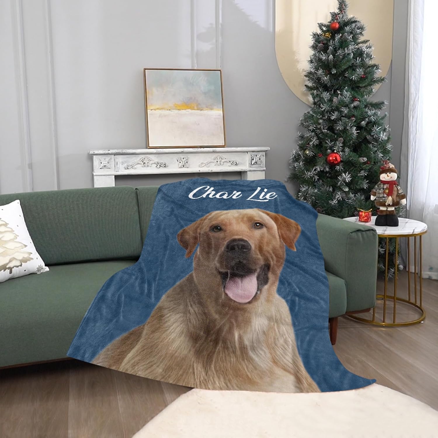 Custom Blanket with Photo and Name-A Loves Gift