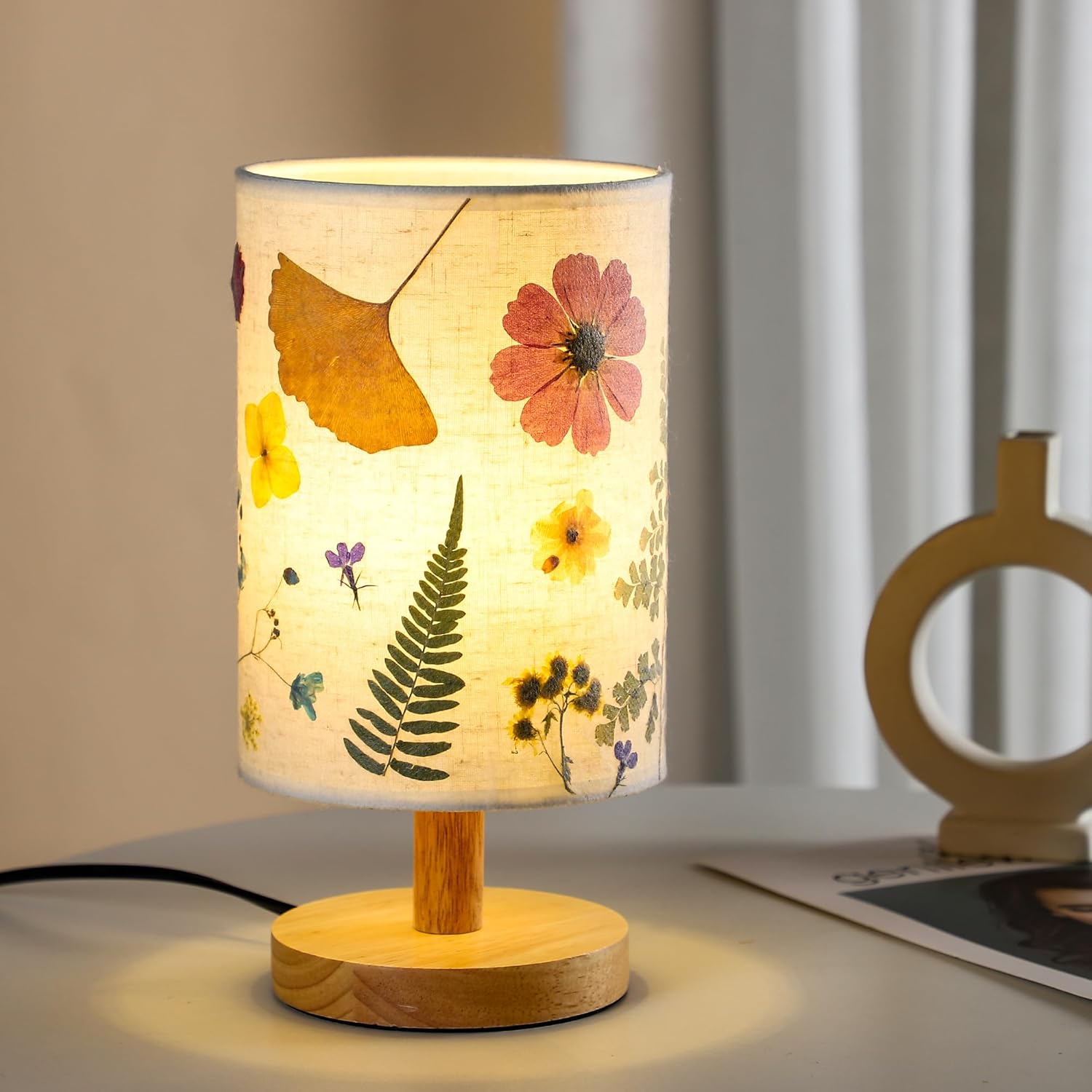 Flower Table Lamp Christmas Bedside Lamps Decor Gifts