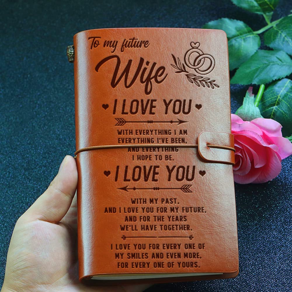 Leather Journal Notebook for My Wife from Husband-A Loves Gift